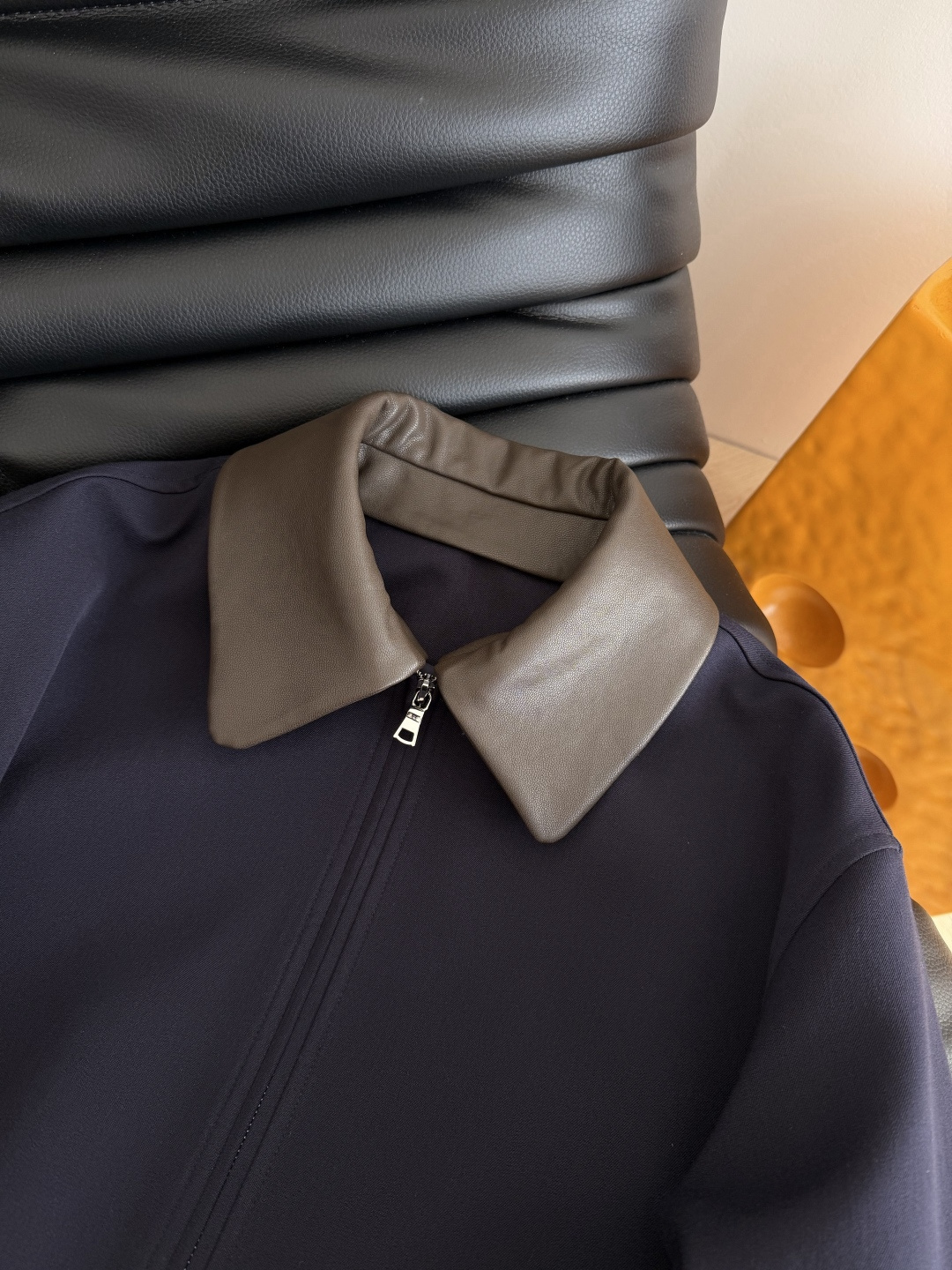 26新款 可拆卸双层领子装饰夹克外套 时髦精必去 日常实穿又简约高级的一件外套 轻薄款 多个季节🉑穿 日