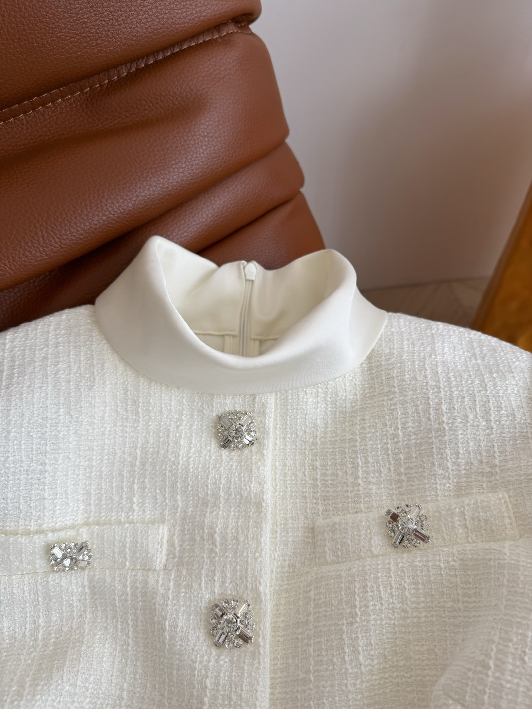 优雅气质 名媛风假两件设计感连衣裙 可以出席重要场合的裙子 日常通勤皆可 修身外套+花苞半裙的假两件设计