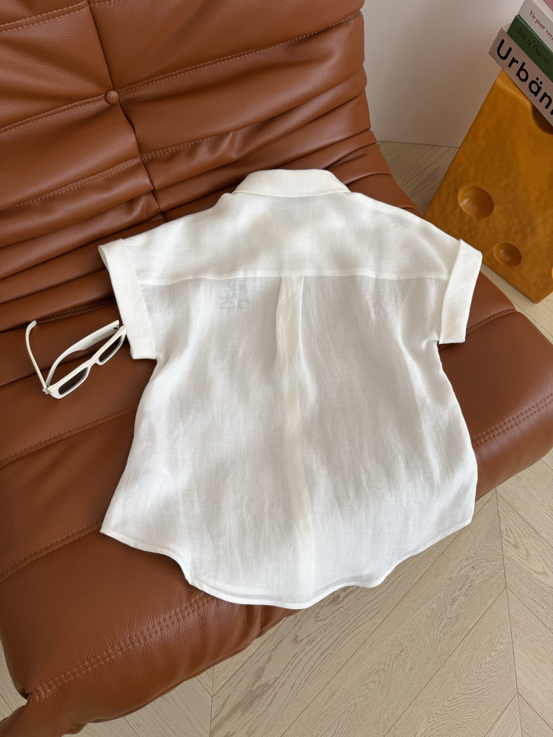 博主同款 26新品 字母logo刺绣亚麻衬衫 休闲慵懒范 自带度假风时髦属性 拍照太出片了 采用亚麻天丝