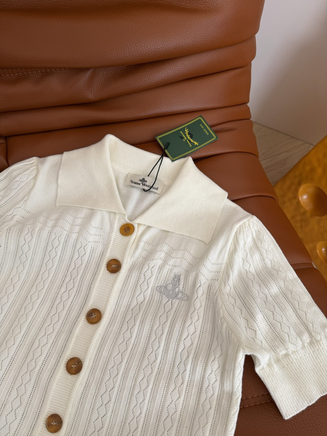 26春夏 土星图案刺绣针织开衫 重工镂空织法 透气性极好 不怕闷热 时髦感在线 开扣小开衫设计 日常巨百