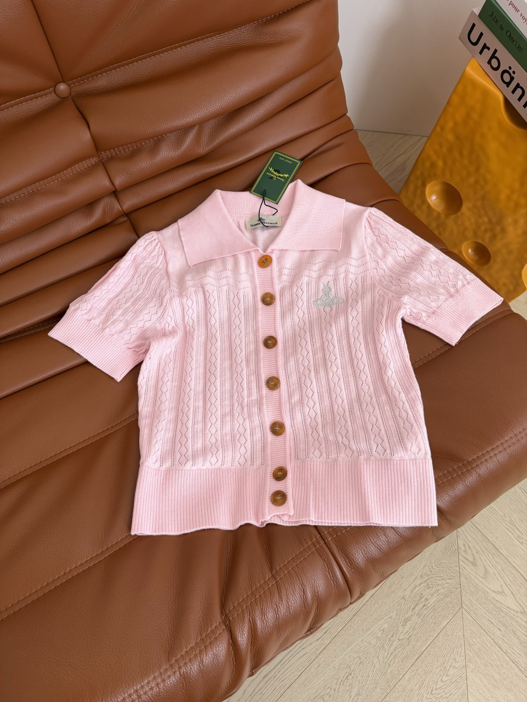 26春夏 土星图案刺绣针织开衫 重工镂空织法 透气性极好 不怕闷热 时髦感在线 开扣小开衫设计 日常巨百