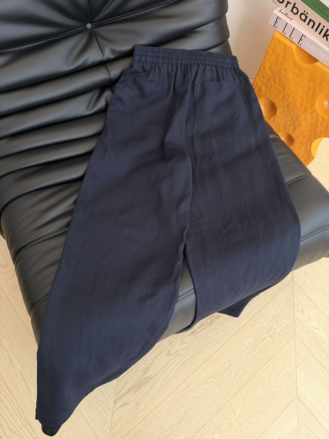 日常遛弯裤 上身超舒服 松紧腰设计天丝亚麻裤子 特别实穿的裤子 百搭无烦恼 淡粉色减龄 藏蓝色大气经典 