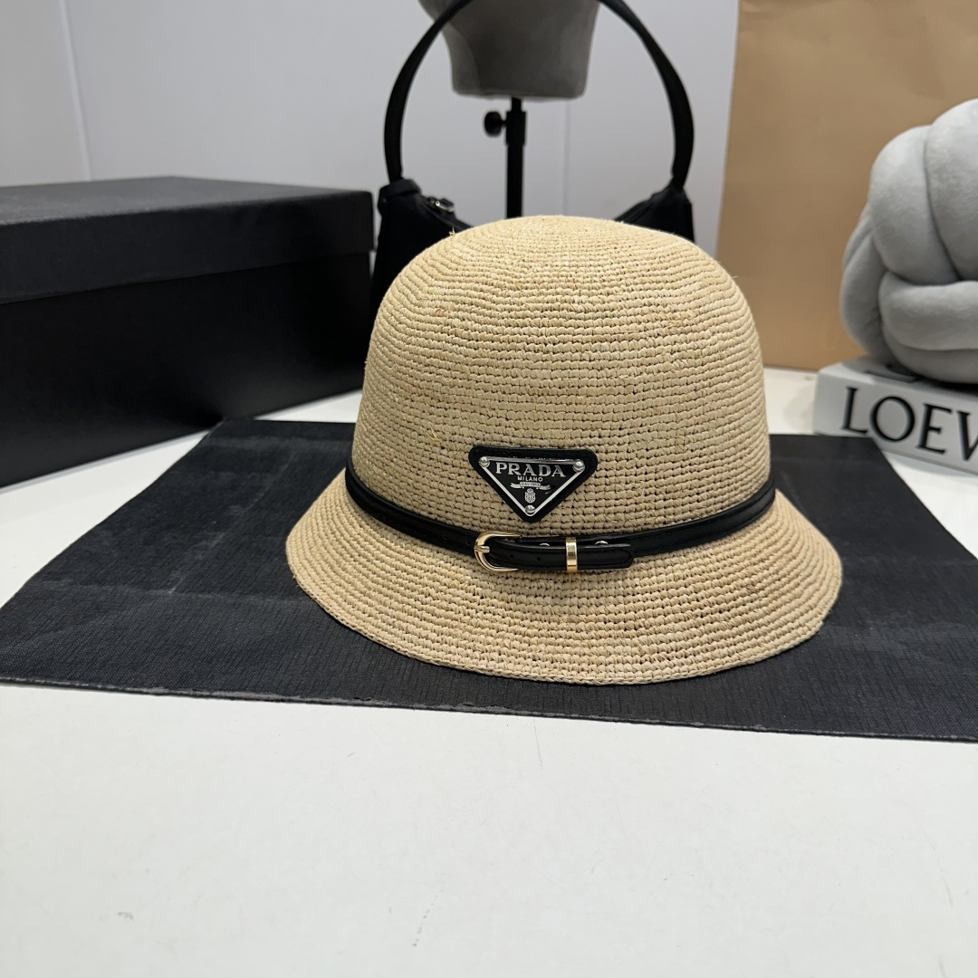 NO:809771,PRADA Prada belt raffia hat, advanced customization, super nice hat shape, head circumference 57cm, hat, scarf, socks, prada, prada, socks, hats19860909PRADA普拉达皮带拉菲草帽,高级定制,超好看帽型,头围57cm,帽子.围巾.袜子,prada,prada,socks,hats,accessory