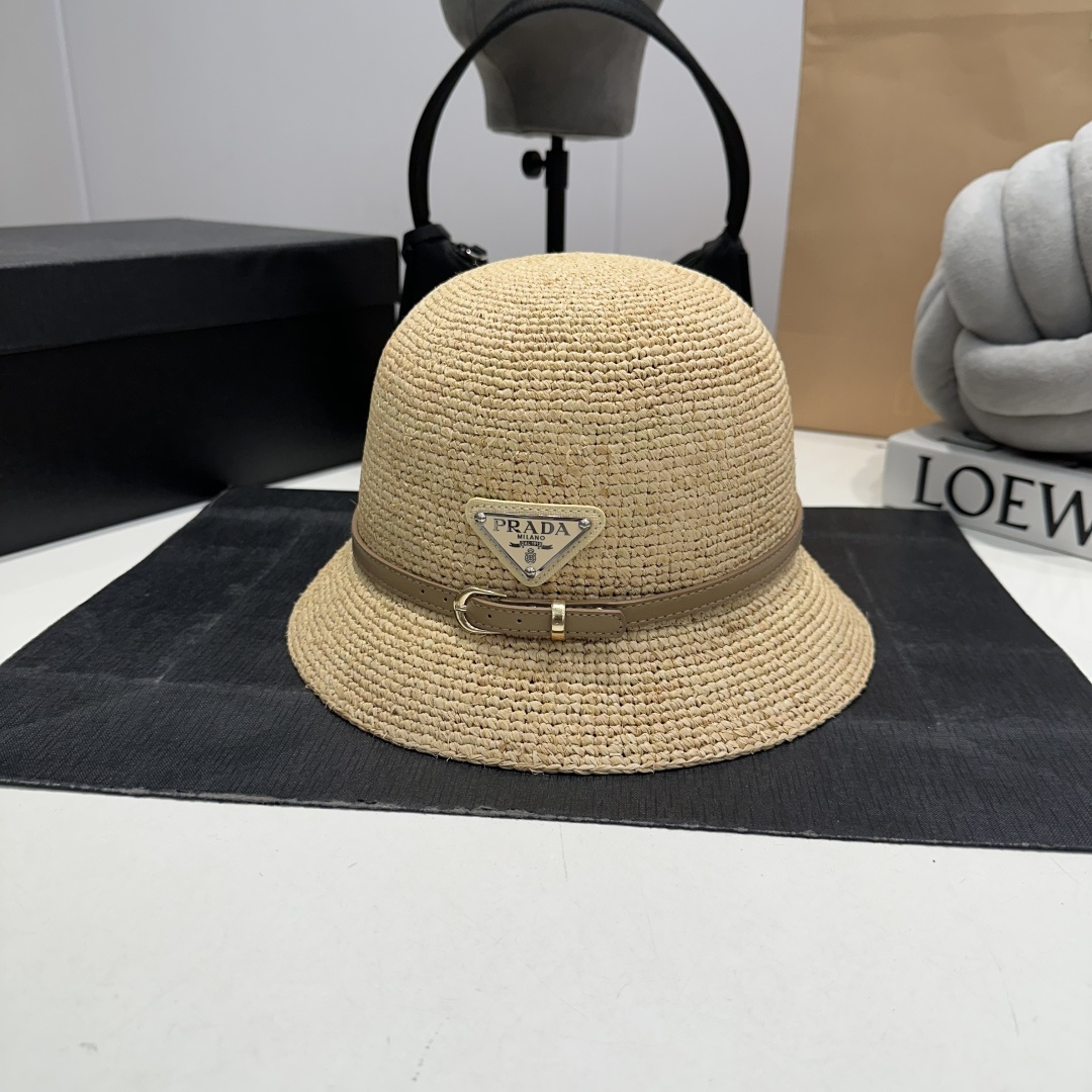 NO:809774,PRADA Prada belt raffia hat, advanced customization, super nice hat shape, head circumference 57cm, hat, scarf, socks, prada, prada, socks, hats19860909PRADA普拉达皮带拉菲草帽,高级定制,超好看帽型,头围57cm,帽子.围巾.袜子,prada,prada,socks,hats,accessory