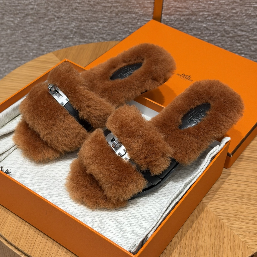 HERMES Giulia  platte slippers  teenslippers  dames  lente/herfst  modieus klassiek