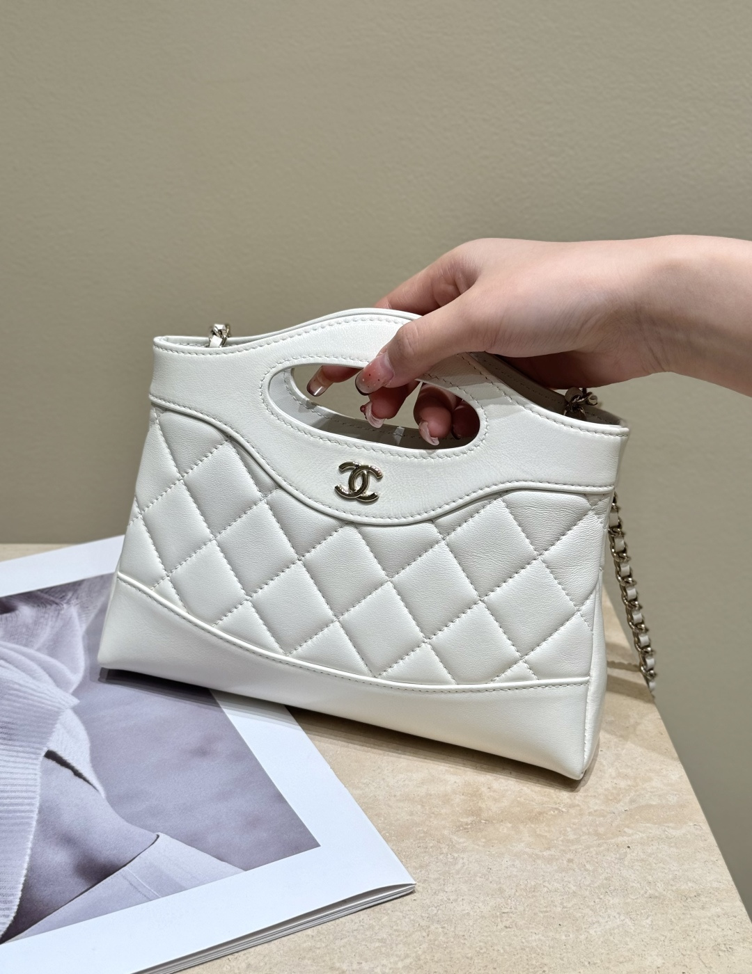 chanel-Xiaoxiang 24S 31bag nano nueva versión piel de oveja con cera de aceite importada, utilizando hardware chapado e…