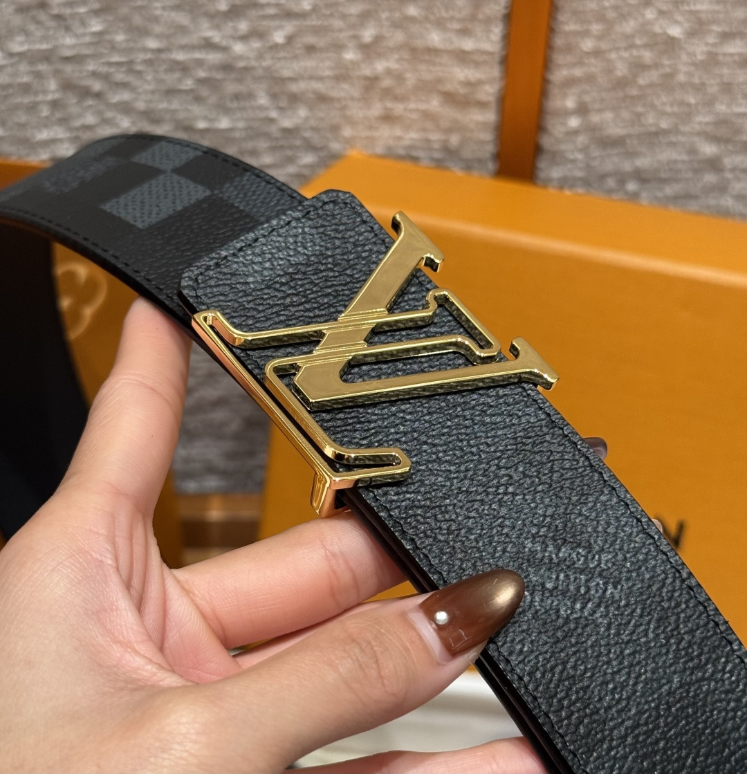 루이비통 이니셜 다모플라주 40mm 리버시블 벨트 상세 이미지 5