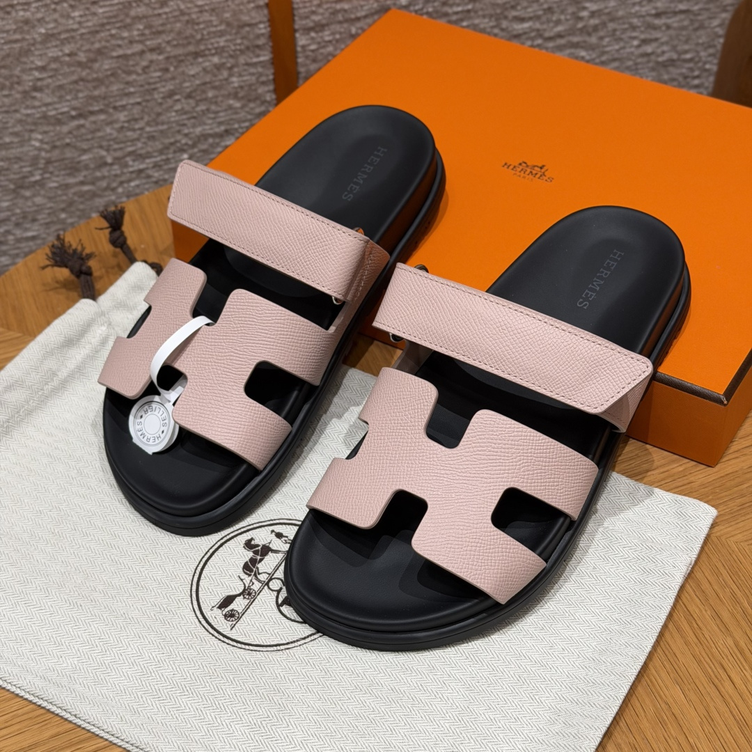 HERMES Chyper Slippers, teenslippers, dames, lente/herfst, trendy klassiek