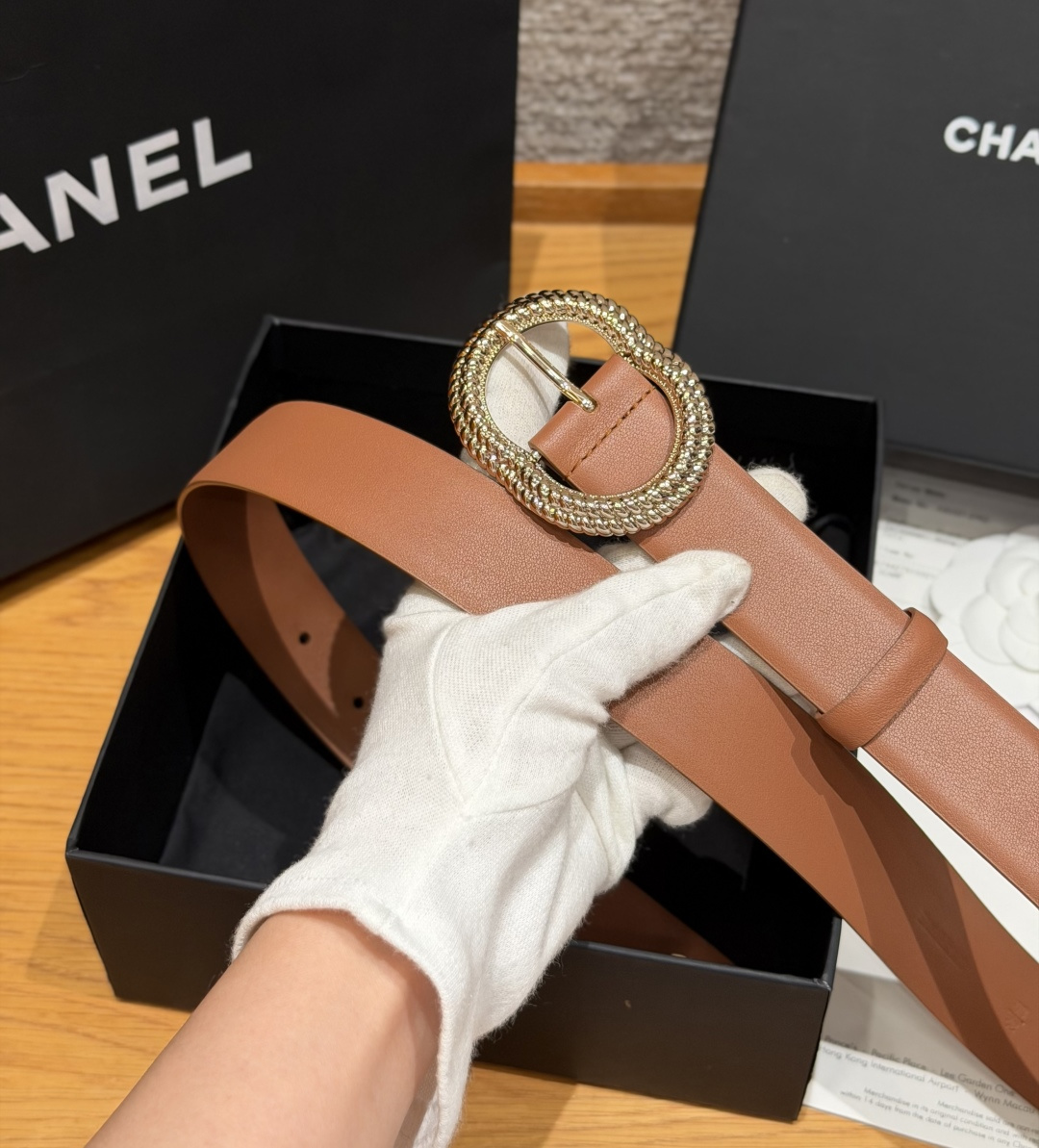 香家✨ Leather belt 30mm皮质腰带这款是香香25/26早春度假系列3.0cm腰带，采用光