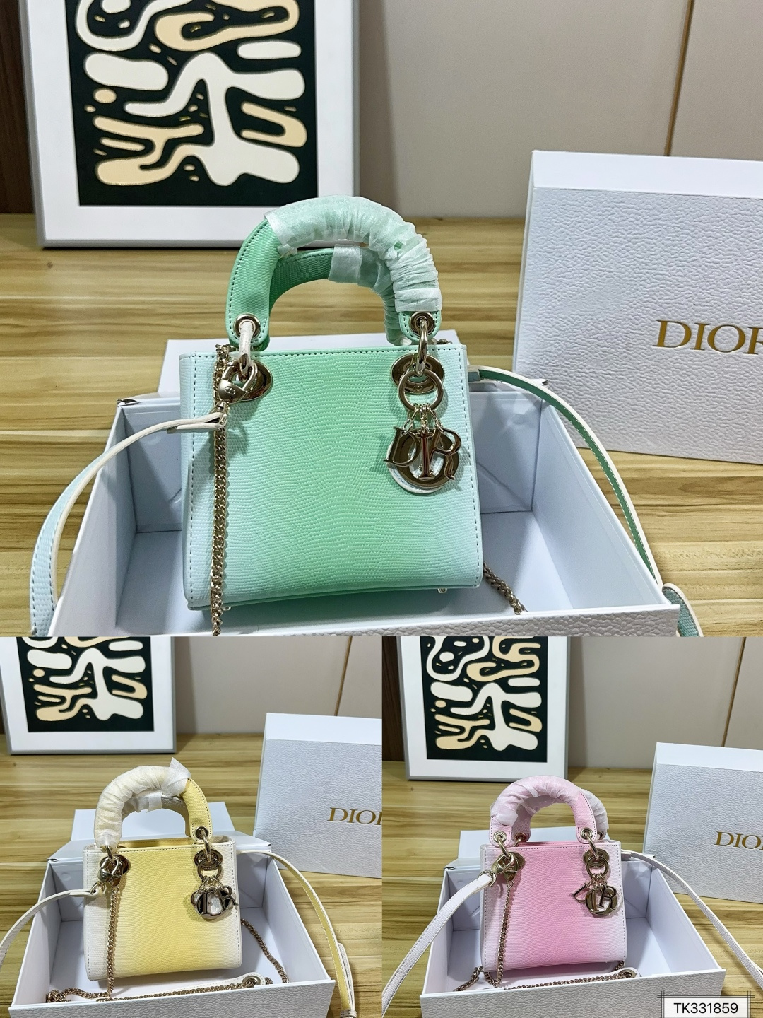 Dior Lady Mint Green 17x15 crossbody everyday