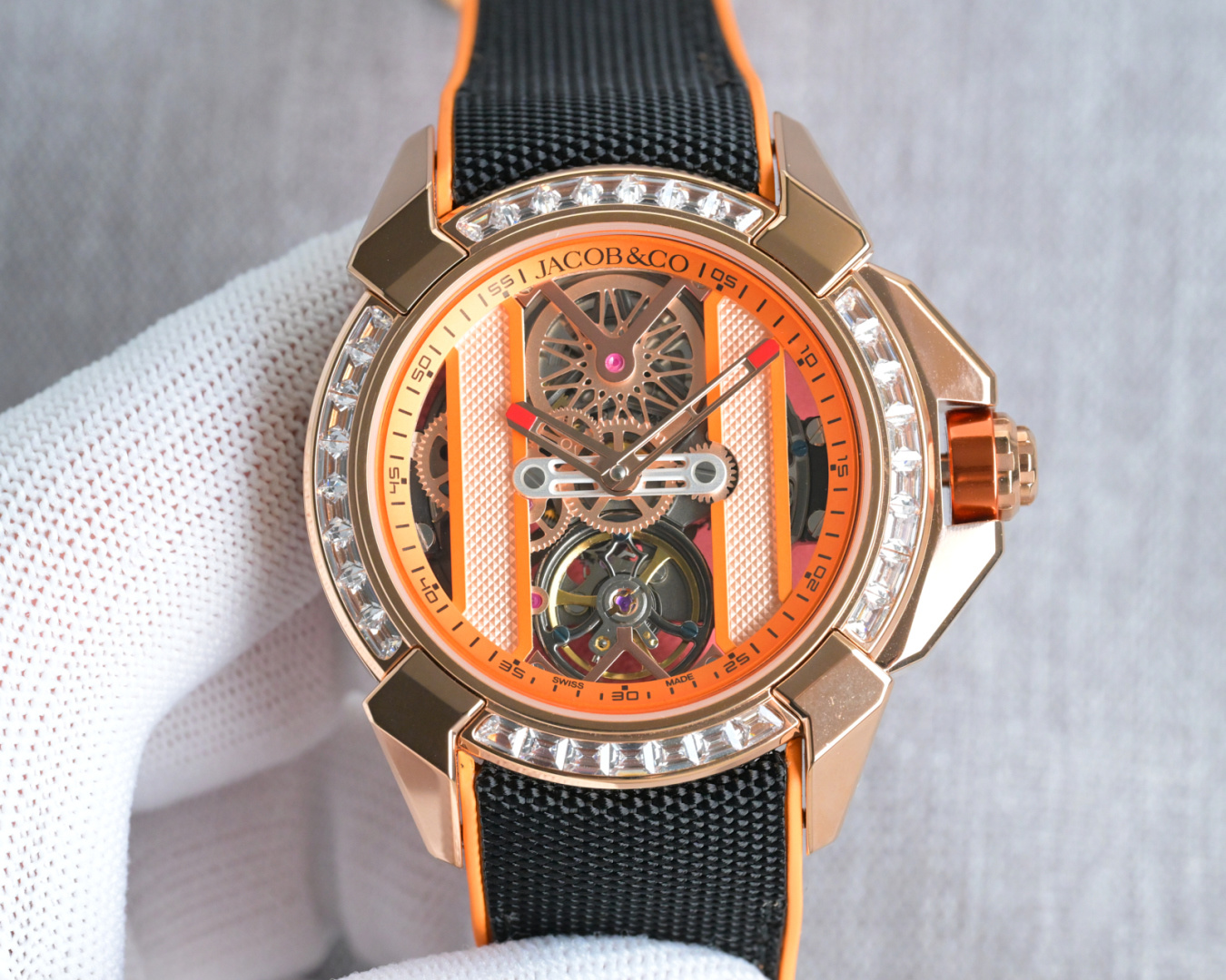 NO:383691,Products from Taiwan Drill Shell Taiwan Factory 2026 Jacob & Co Jacob Epic X hollow series RD4 exclusively launched to create the strongest 1:1 perfect replica, parameters synchronized with the genuine product, size: 44mm 12.45mm uses a 316L stainless steel case, each angle is carefully polished, matched with a fully automatic mechanical movement, durable mineral glass mirror, imported fluoroelastic strap, 316L stainless steel pin buckle. Jacob EpicX series hollow pointer and escapement system are arranged in a vertical row, presenting an extraordinary vertical 'X' case design. The hollow dial adopts complex multi-layer engraving technology, highlighting the three-dimensional sense and unique bold and eye-catching, with a variety of color choices. It is suitable for office casual dinners and even elegant parties to give gifts on multiple occasions. The best luxury recommendations are for Taiwan's exclusive quality,,jacob &  co,jacob & co19860909台湾 出品 钻壳 台湾 Factory 2026款Jacob & Co 杰克宝 捷克豹 Epic X镂空系列RD4 独家首发打造最强1:1完美复刻,参数与正品同步,尺寸:44mm 12.45mm采用316L精钢表壳,每一个角度都是精心打磨而成,搭配全自动机械机芯,采用耐用矿物质玻璃镜面,进口氟橡胶表带,316L精钢针扣.杰克宝EpicX系列镂空指针和擒纵系统排成竖排,呈现非凡的垂直“X”表壳设计,镂空的表盘采用复杂多层的雕刻工艺,凸显立体感与众不同大胆醒目,多种颜色选择,适用办公室休闲晚宴甚至是优雅派对的多种场合送礼最佳奢华推荐请认准台湾独家品质,,jacob & co,jacob & co,Watch