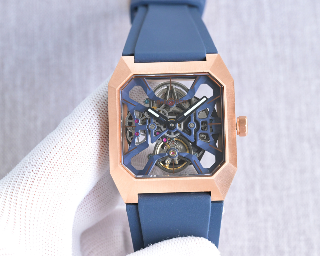 NO:385987,Production from Taiwan Uniform Price Taiwan Factory BR 03 Cyber ​​Ceramic is a very avant-garde and unique watch RD4, which is one of the representative 'Cyber' futuristic style series in the Bell & Ross brand. The case is made of black high-tech stainless steel. This material is extremely hard. The dial continues the minimalist hollow instrument style of Byber. The hands and hour markers are coated with Super-LumiNova luminous material, which can emit bright green light in the dark, making it convenient for reading at night. It is equipped with an automatic winding mechanical movement. It is definitely a 'design-driven' watch, suitable for those who pursue unique personality and prefer modern architectural aesthetics and futuristic science fiction style. It is more like a miniature sculpture artwork worn on the wrist. For the best luxury recommendation for gifts, please be sure to identify Taiwan's exclusive quality.19860909台湾 出品 统一价 台湾 Factory BR 03 Cyber Ceramic 是一款非常前卫和独特的腕表RD4 ,是柏莱士（Bell & Ross）品牌中极具代表性的“Cyber”未来风格系列中的一员 表壳采用黑色高科技精钢制成.这种材质硬度极高.表盘延续了柏莱士极简的镂空仪表风格.指针和时标都涂有Super-LumiNova夜光材料,在黑暗中也能发出明亮的绿光,方便夜间读时.搭载的是基于自动上链机械机芯.它绝对是一款“设计驱动”的腕表,适合追求独特个性、偏爱现代建筑美学和未来科幻风格的人.它更像是一件戴在手腕上的微型雕塑艺术品. 送礼最佳奢华推荐请认准台湾独家品质,,Watch