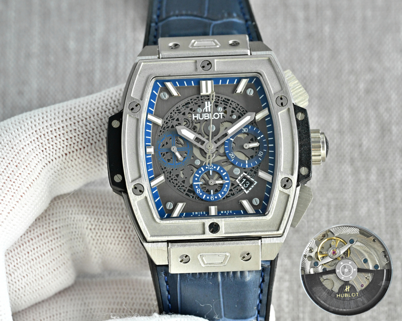 NO:602172,Produced in Taiwan, white case and rose black, Taiwan Factory Hublot mechanical version boutique men's watch QL7 multi-functional design, noble atmosphere, gentleman style, excellent quality, hot-selling all over the city. It adopts fully automatic mechanical movement, top-grade 316 stainless steel case, cowhide and natural rubber strap, mineral super mirror, size 45*14. For the best luxury recommendation as a gift, please look for Taiwan's exclusive quality, cowhide19860909台湾 出品 白壳玫黑 台湾 Factory 恒宝-Hublot机械版本精品男士腕表QL7多功能设计,尊贵大气,绅士风范,卓越品质,热卖全城.采用全自动机械机芯,顶级316精钢表壳,牛皮和天然橡胶表带,矿物质超强镜面,尺寸45*14 送礼最佳奢华推荐请认准台湾独家品质,,cowhide,Watch