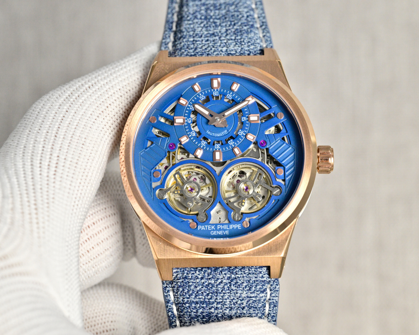 NO:741790,White leather rose leather Patek Philippe boutique men's watch P is exquisitely crafted, with lattice side case, double tourbillon fully automatic mechanical movement, top-grade 316 stainless steel case, imported calfskin strap, mineral super mirror, size 44x13mm noble model, gentleman style, symbol of status, show your unique taste! For the best luxury gift recommendation, please look for exclusive quality, patek philippe, cowhide19860909白皮 玫皮 百达翡丽(Patek Philippe 精品男士腕表P精雕细琢,雕格侧壳 ,采用双陀飞轮全自动机械机芯,顶级316精钢表壳,进口小牛皮表带,矿物质超强镜面,尺寸44x13mm尊贵典范,绅士风范,身份的象征,展现你的独特品味！送礼最佳奢华推荐请认准独家品质,,patek philippe,cowhide,Watch