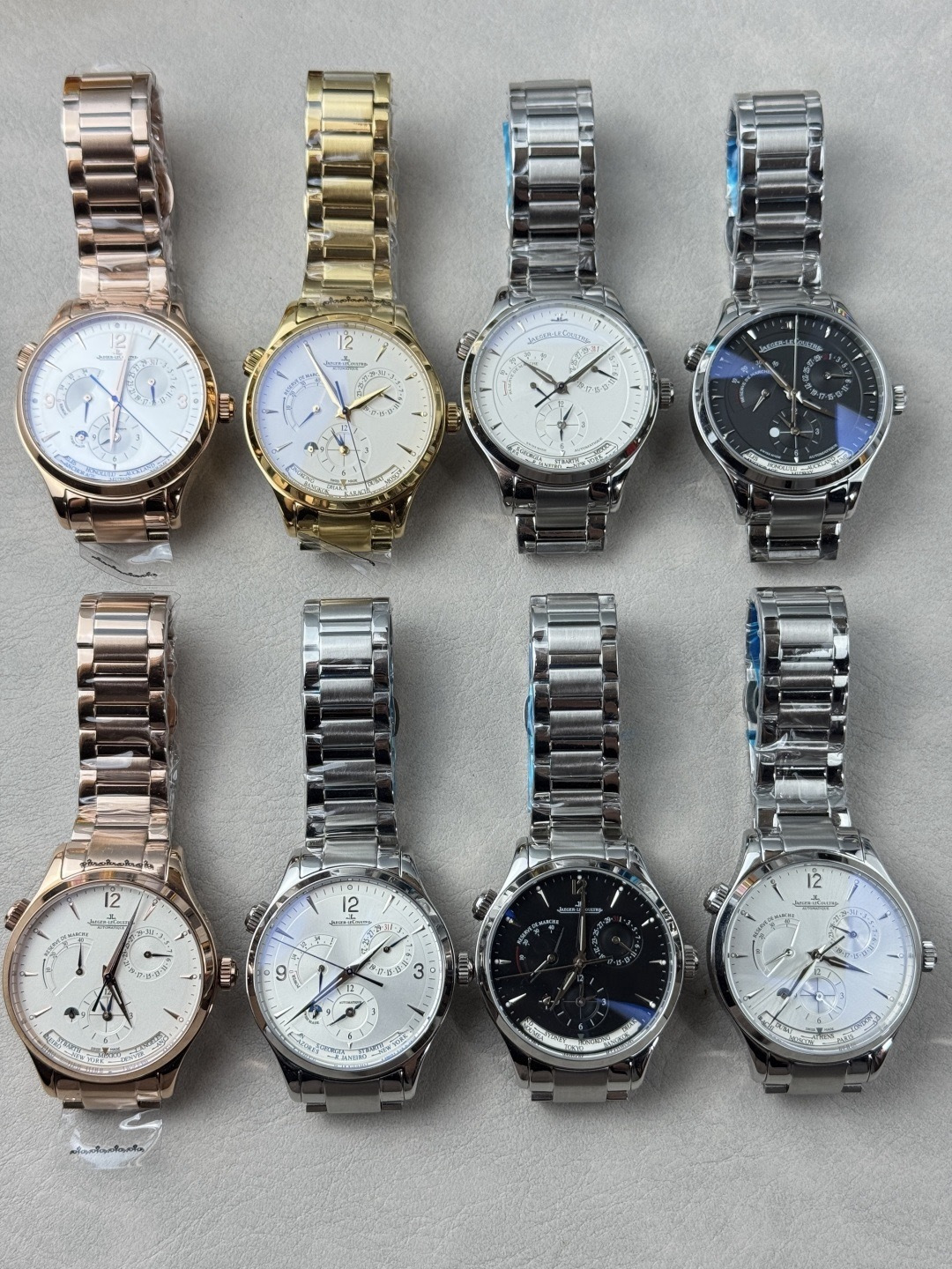 NO:822090,Produced by V+ Steel belt: white-gold Belt: white-gold 1150 V+ Factory Jaeger-LeCoultre [highest version on the market] RE4JL All the big guys call it ugly. In fact, it is given high praise. In terms of taste and appearance, it has a pivotal position in the watch industry. No matter how you wear it, you will have a long face. All kinds of taste are displayed. Master Geographer Master Series Q1428421 Newly upgraded replica version. Multi-function watch. Upgraded Cal.939A movement.  The polishing effect is closer to the original, upgraded shaft, automatic rotor with rose gold edge, clear text lines, functional date display, dual time zone, power reserve display, 316L stainless steel, 42mm diameter, original folding buckle!  V+ Factory’s ingenious work is worth owning!  The best luxury gift recommendation, please look for V+ exclusive quality, jaeger-lecoultre19860909V+ 出品 钢带:白-金 皮带:白-金1150 V+ Factory 积家【市场最高版本】RE4JL各路大咖都叫它大丑 其实赋予的是极高赞美 论品味与外观 在钟表界有着举足轻重的地位 戴出去怎么都是长脸 各种彰显品味 Master 地理学家大师系列 Q1428421 复刻版全新升级 多功能腕表 升级Cal.939A机芯 打磨效果更近原装 升级轴 自动陀为玫金边 字面纹路清晰 功能日期显示 双时区 动力储备显示 316L精钢 直径42mm 原装折叠扣！V+ Factory匠心之作 值得你拥有！送礼最佳奢华推荐请认准V+独家品质,,jaeger-lecoultre,Watch