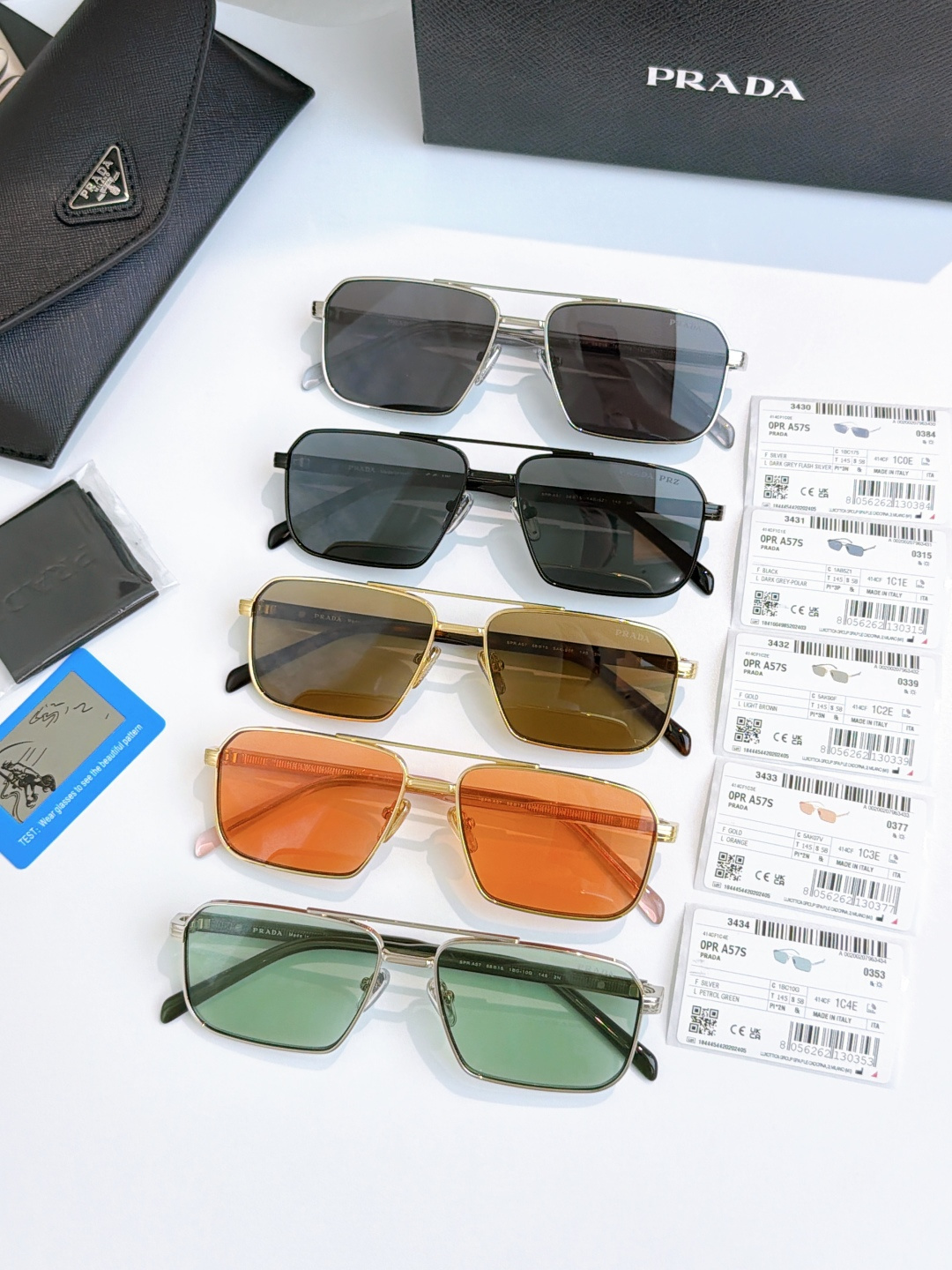 zP开模高版本PRADAMODEL：SPR A57SIZE：58口15-145黑色为进口尼龙偏光🔝🔝