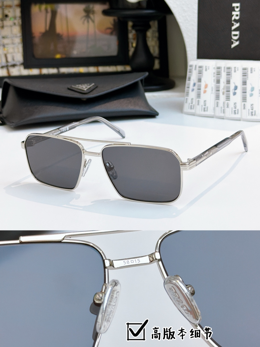 zP开模高版本PRADAMODEL：SPR A57SIZE：58口15-145黑色为进口尼龙偏光🔝🔝