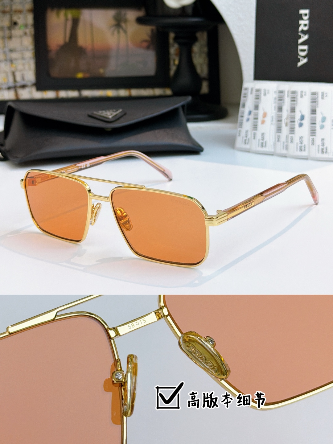 zP开模高版本PRADAMODEL：SPR A57SIZE：58口15-145黑色为进口尼龙偏光🔝🔝