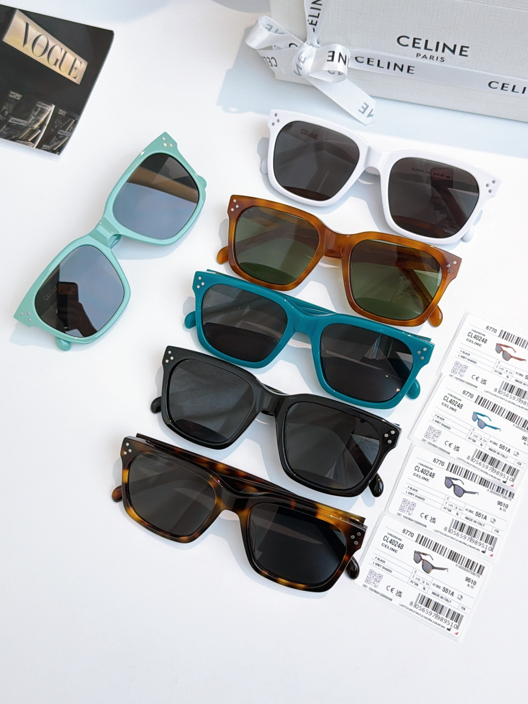 齐色到 新增官网色𝗖𝗘𝗟𝗜𝗡𝗘 高版本水晶logoMOD：40248 SIZE：54口19-145🔝🔝