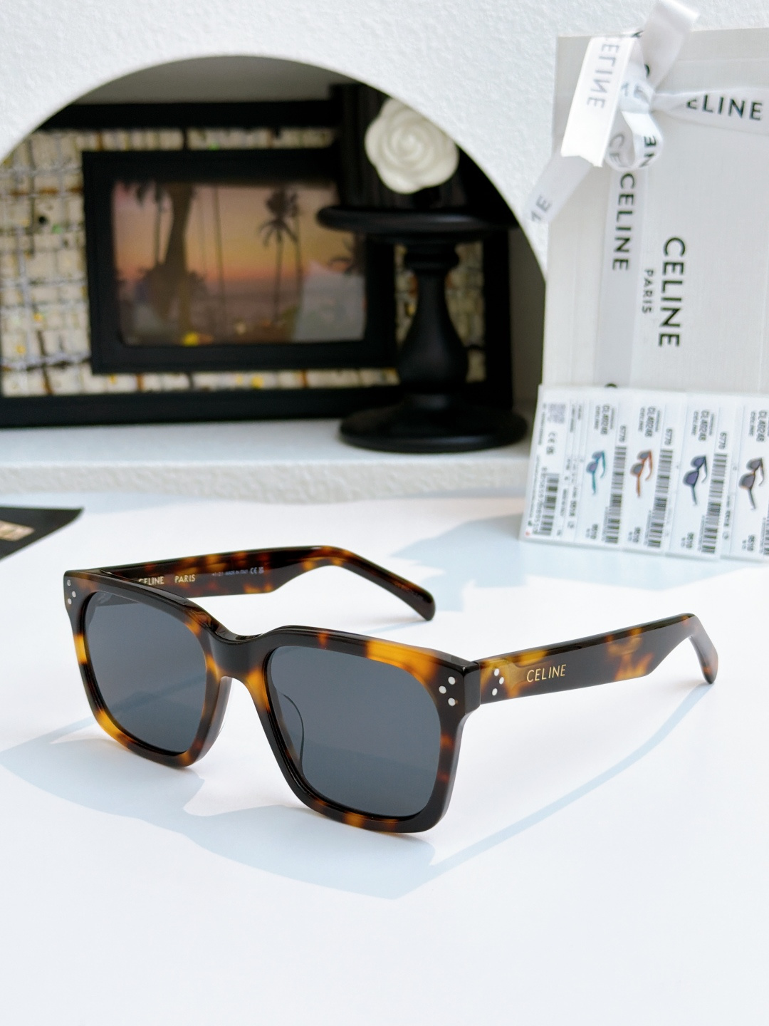 齐色到 新增官网色𝗖𝗘𝗟𝗜𝗡𝗘 高版本水晶logoMOD：40248 SIZE：54口19-145🔝🔝