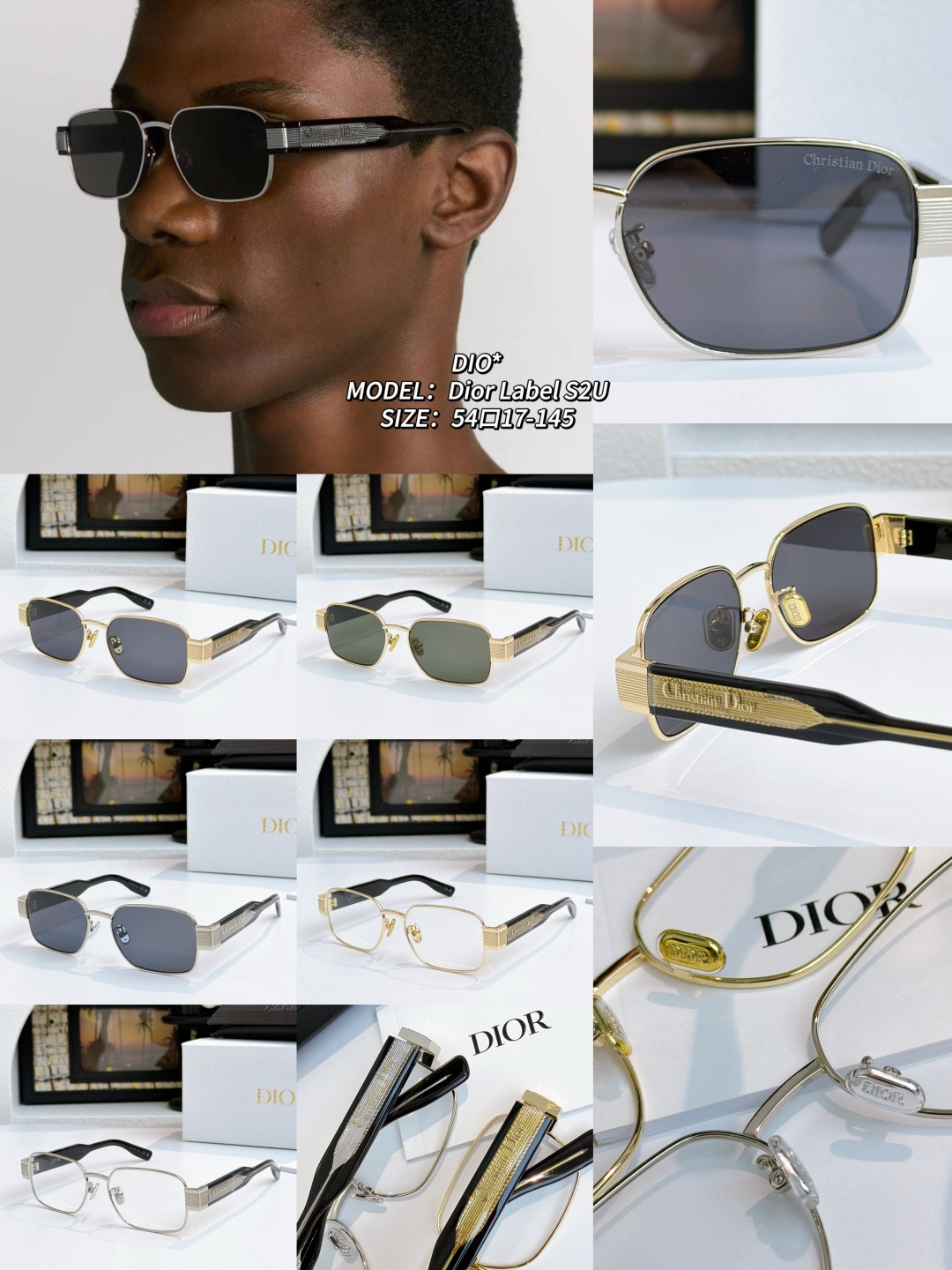 DIO* MODEL: Dior Label S2U SIZE: 54口17-145