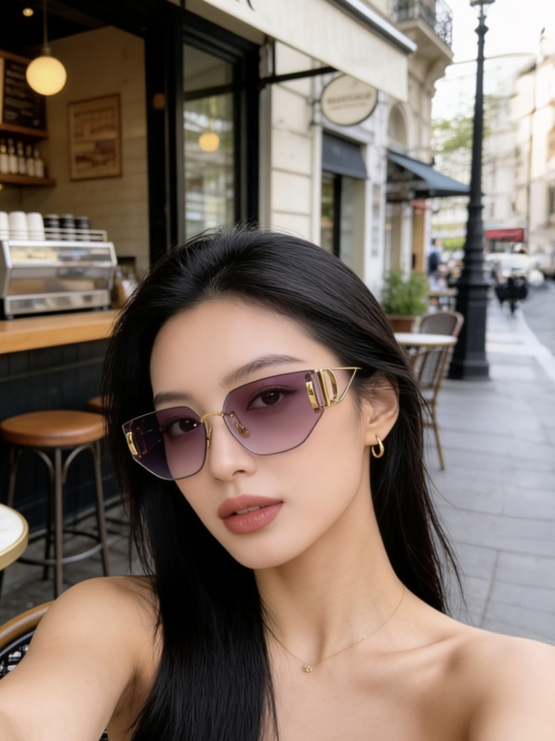 Dio~  Mod：30MONTAIGNE B3U  Size：65-14-135 太阳镜丰富了该品牌已有的标志性系列 