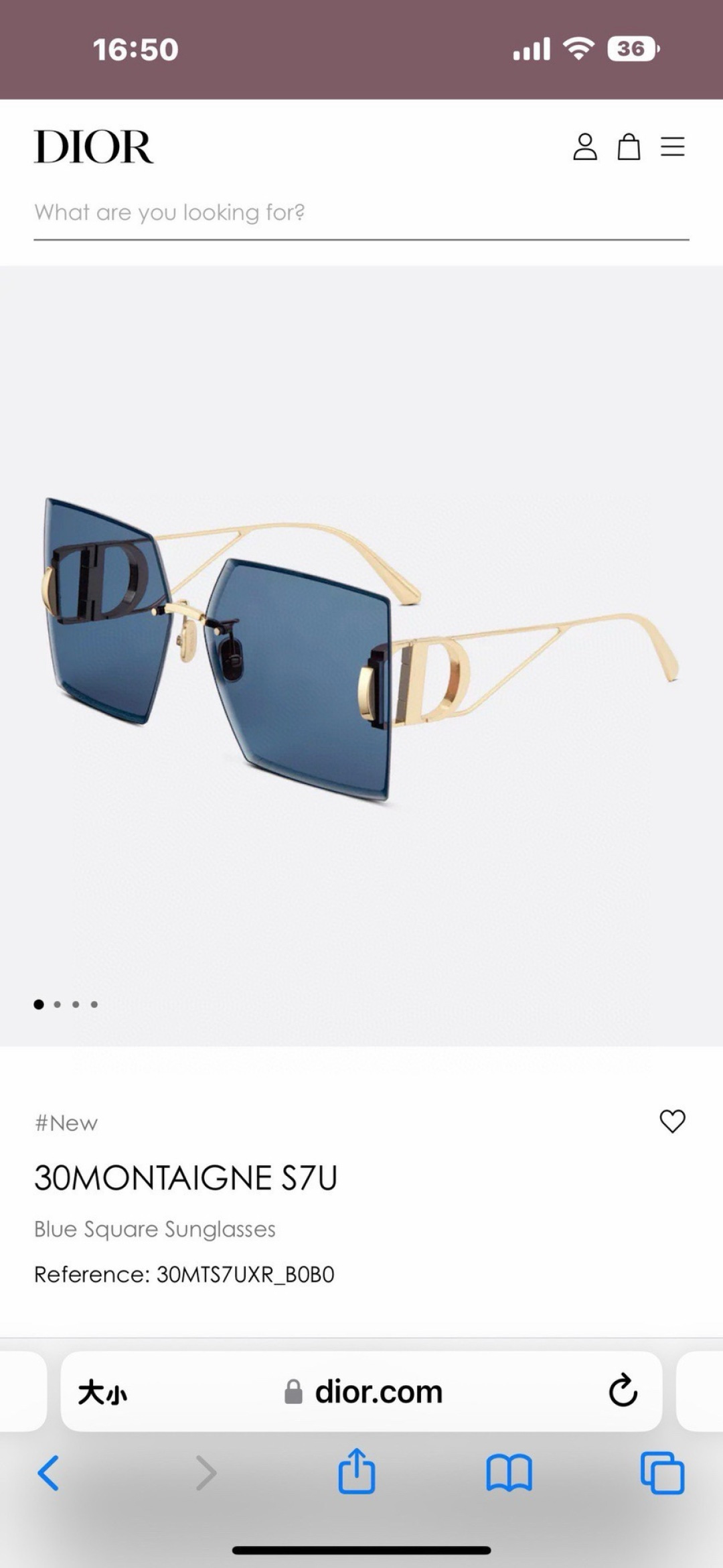 高品质 DIO*  Mod：Dior 30MONTAIGNE S7U Size：64口14-135   
