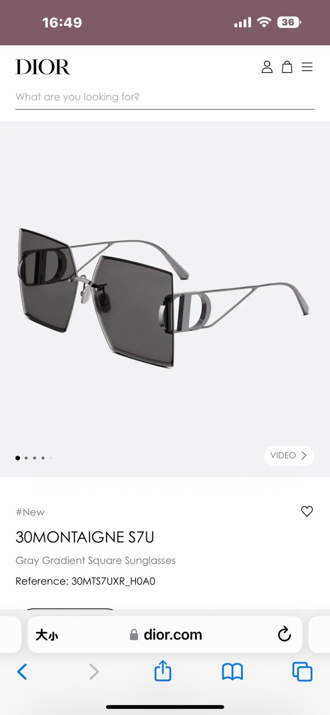 高品质 DIO*  Mod：Dior 30MONTAIGNE S7U Size：64口14-135   