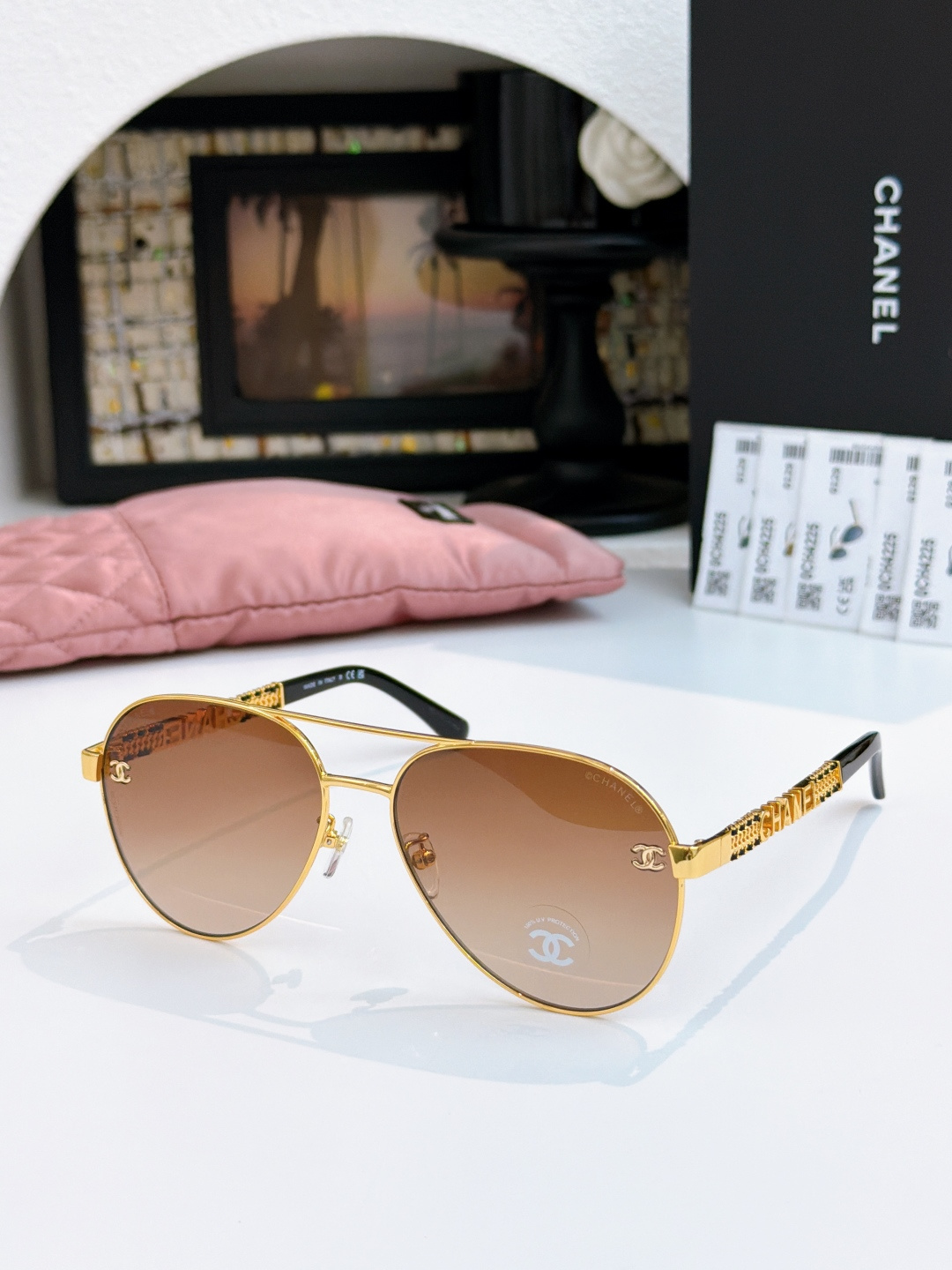 老钱风双编织字母镜腿CHANE*MOD：4225SIZE：61-15-145🔝🔝