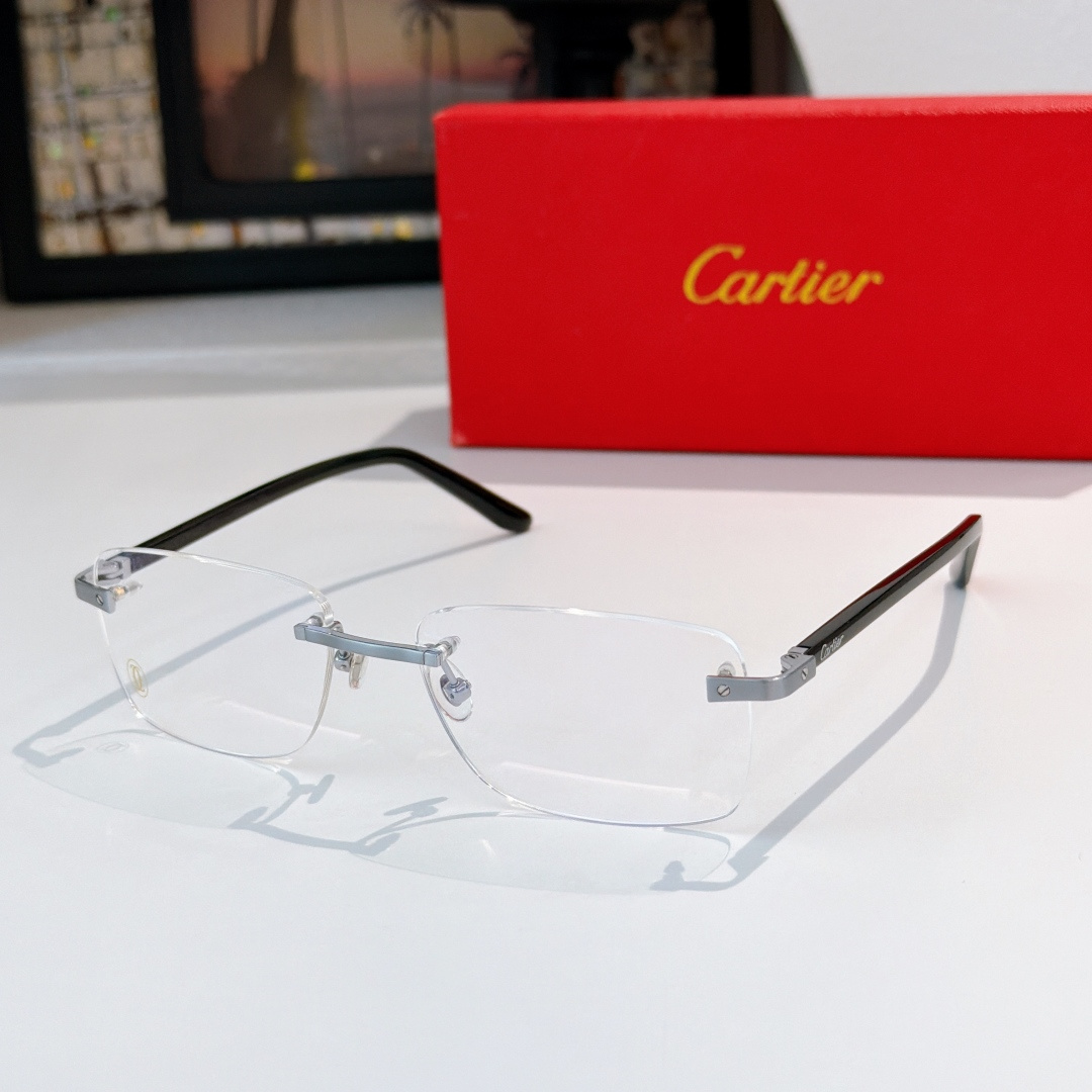 CARTIER新款纯钛Pure titaniumMOD：CT0216size：57口18-145🔝🔝