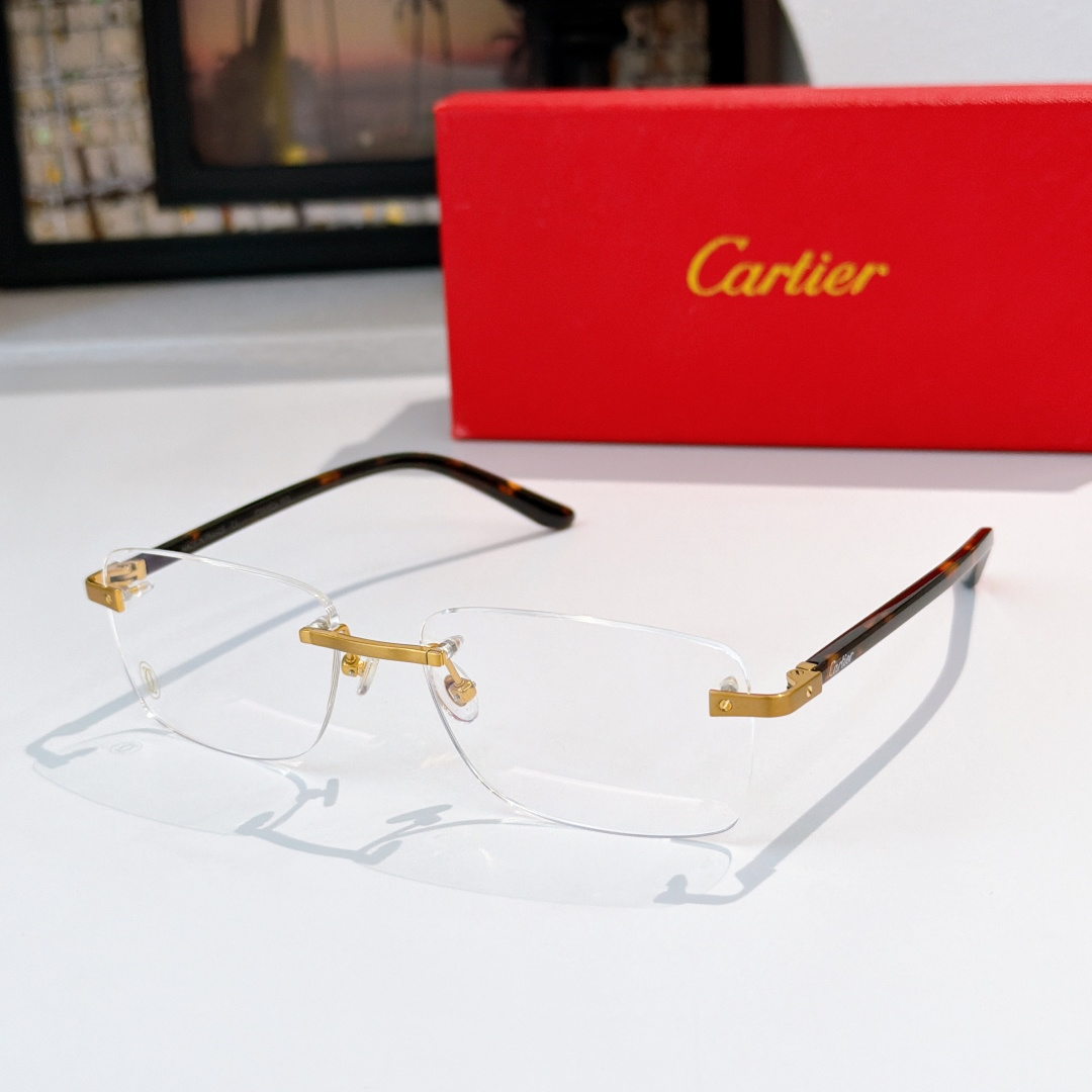 CARTIER新款纯钛Pure titaniumMOD：CT0216size：57口18-145🔝🔝