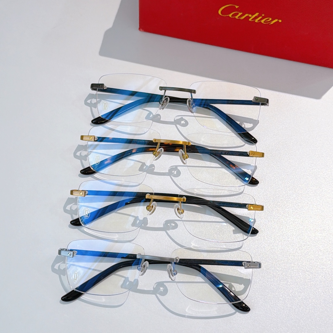 CARTIER新款纯钛Pure titaniumMOD：CT0216size：57口18-145🔝🔝