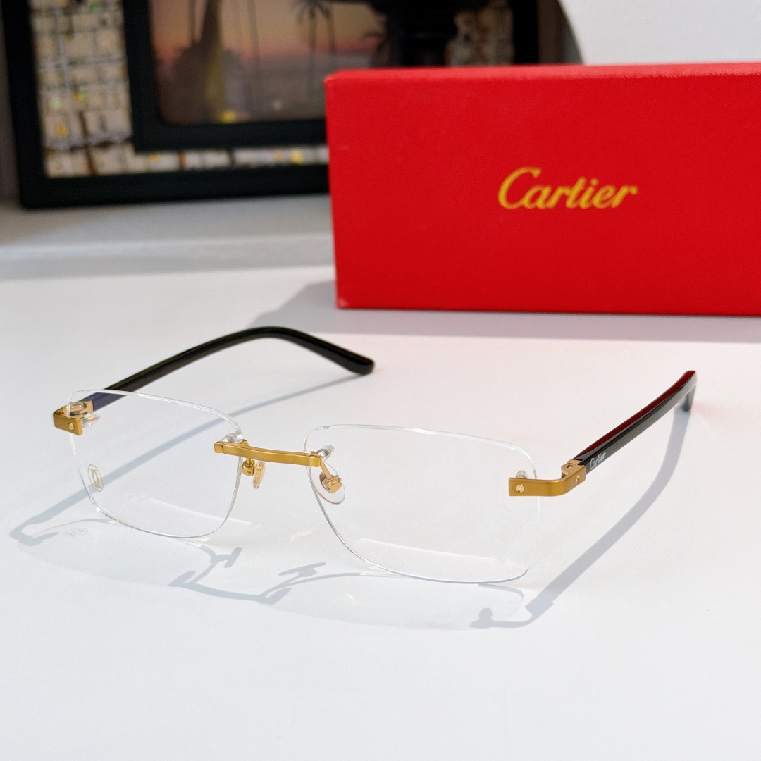 CARTIER新款纯钛Pure titaniumMOD：CT0216size：57口18-145🔝🔝