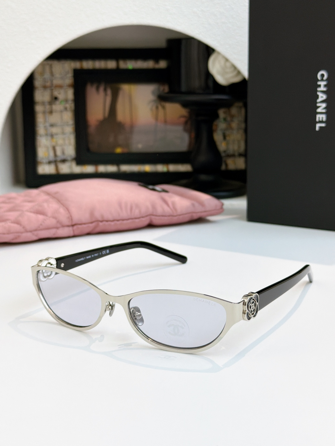 Y2K山茶花墨镜🕶️Originial qualityCHAEN*MOD：6016SIZE：56口17-