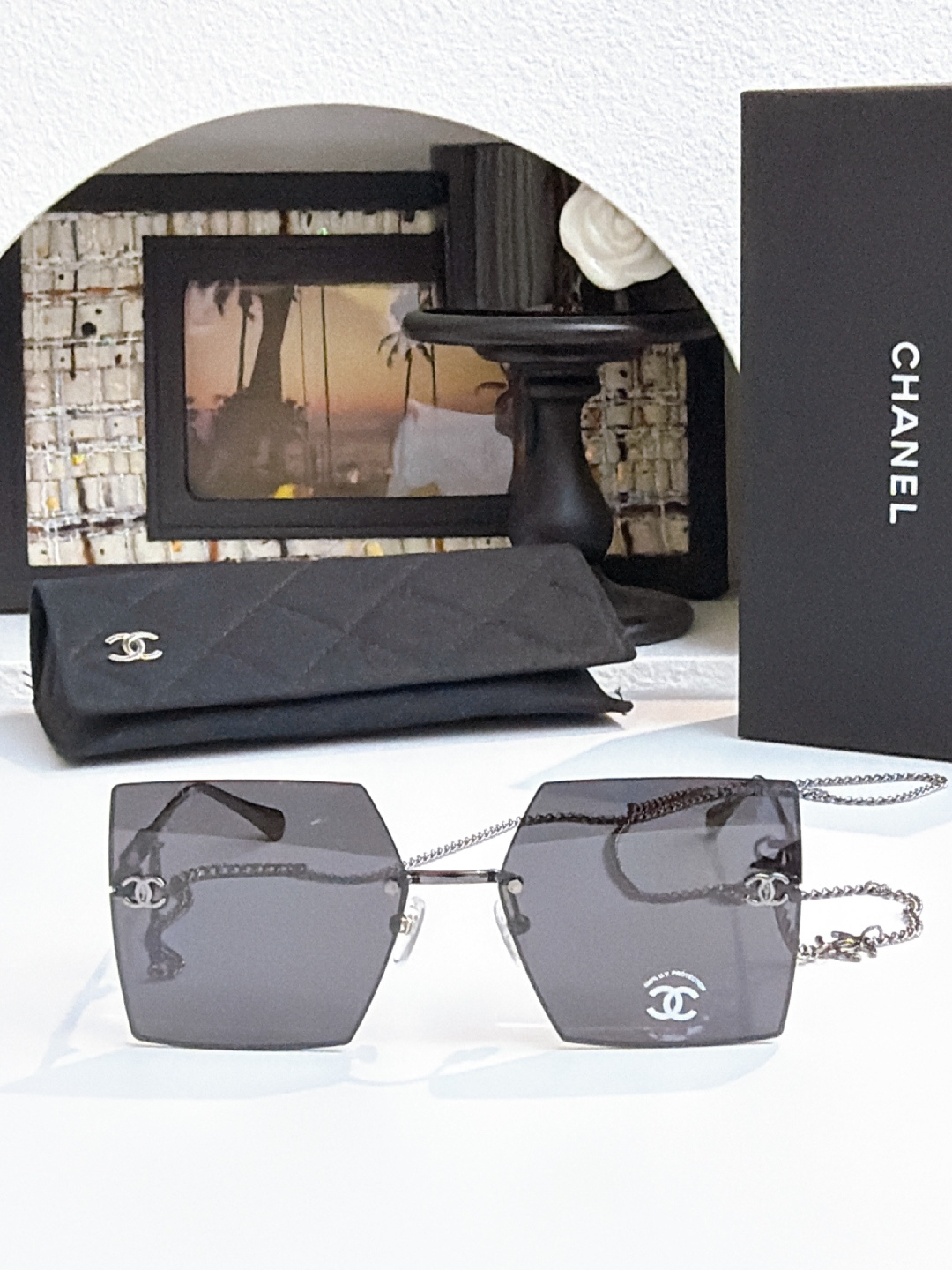 NO:768863,CHANE* MODCH SIZE57 mouth 16- delivery chain glasses sunglasses sunglasses, glasses, chanel19860909CHANE*  MODCH SIZE57口16- 配送链条眼镜墨镜太阳镜,眼镜,chanel,glasses