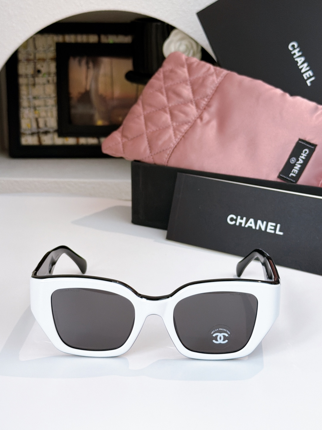 NO:927397,Color matching series CHANE* MOD SIZE51 mouth 22- glasses, sunglasses, sunglasses, glasses, chanel19860909拼色系列 CHANE* MOD SIZE51口22- 眼镜墨镜太阳镜,眼镜,chanel,glasses