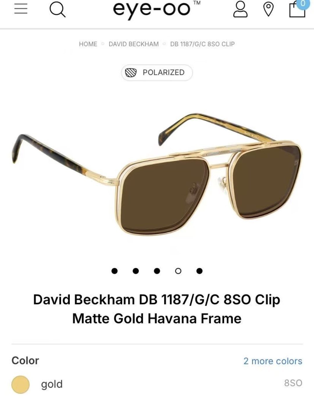 David Beckha*Mod：DB1187G/CSize：57口16-150