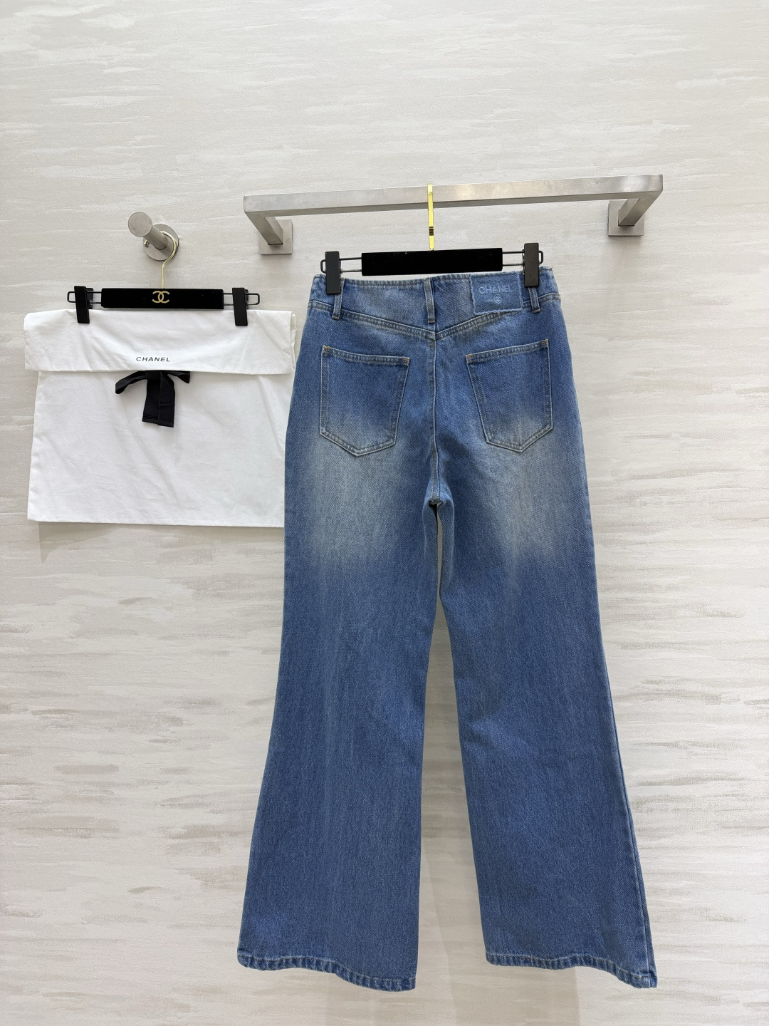 #Chaen♡²⁶做旧牛仔微喇牛仔裤 高品质定制 现货首发size：S/M/L（s码腰围66，裤长：10