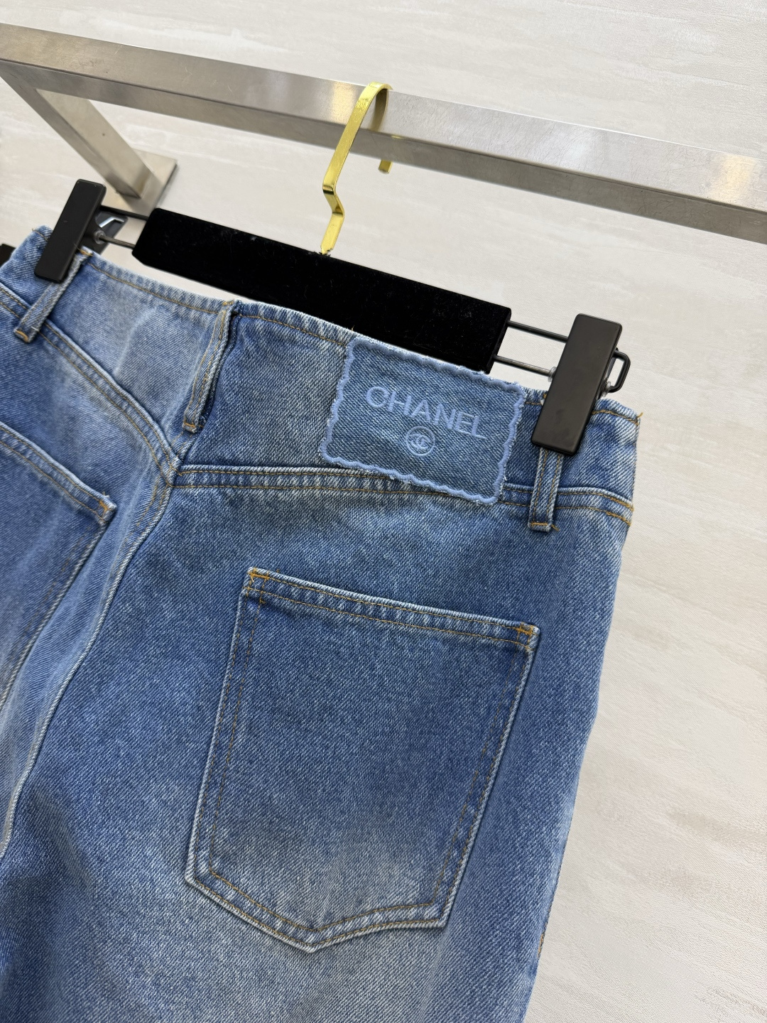 #Chaen♡²⁶做旧牛仔微喇牛仔裤 高品质定制 现货首发size：S/M/L（s码腰围66，裤长：10