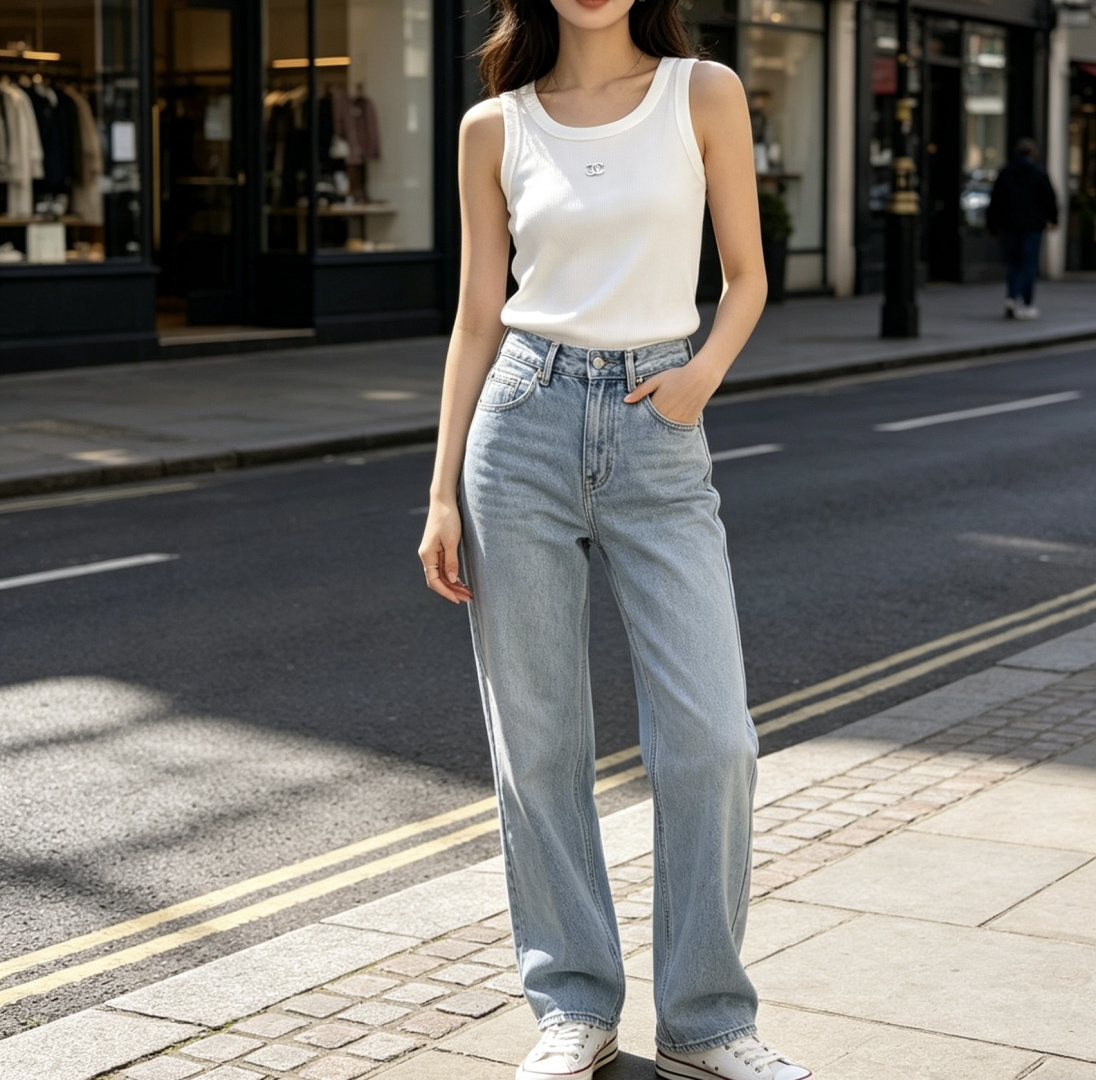 #Chane♡²⁶ss背心｜衣柜里的永不过时款 白/灰/黑三色全齐 把高级感焊在身上！软糯坑条棉 标志性