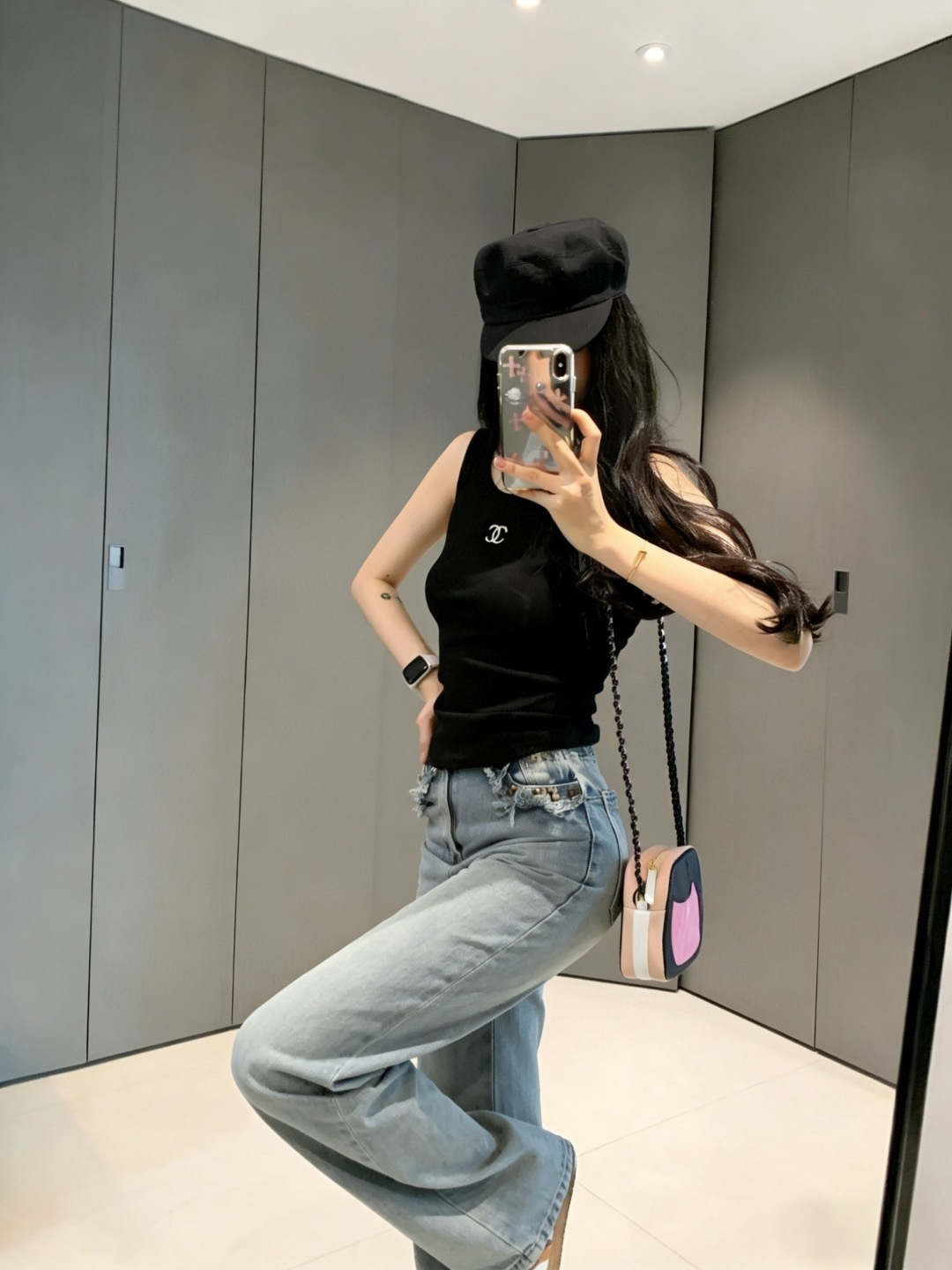 🖤🤍🤍 黑白灰控集合！经典双C | 螺纹显瘦 | 百搭王者夏天的快乐，是这件背心给的✨高品质定制 现货首