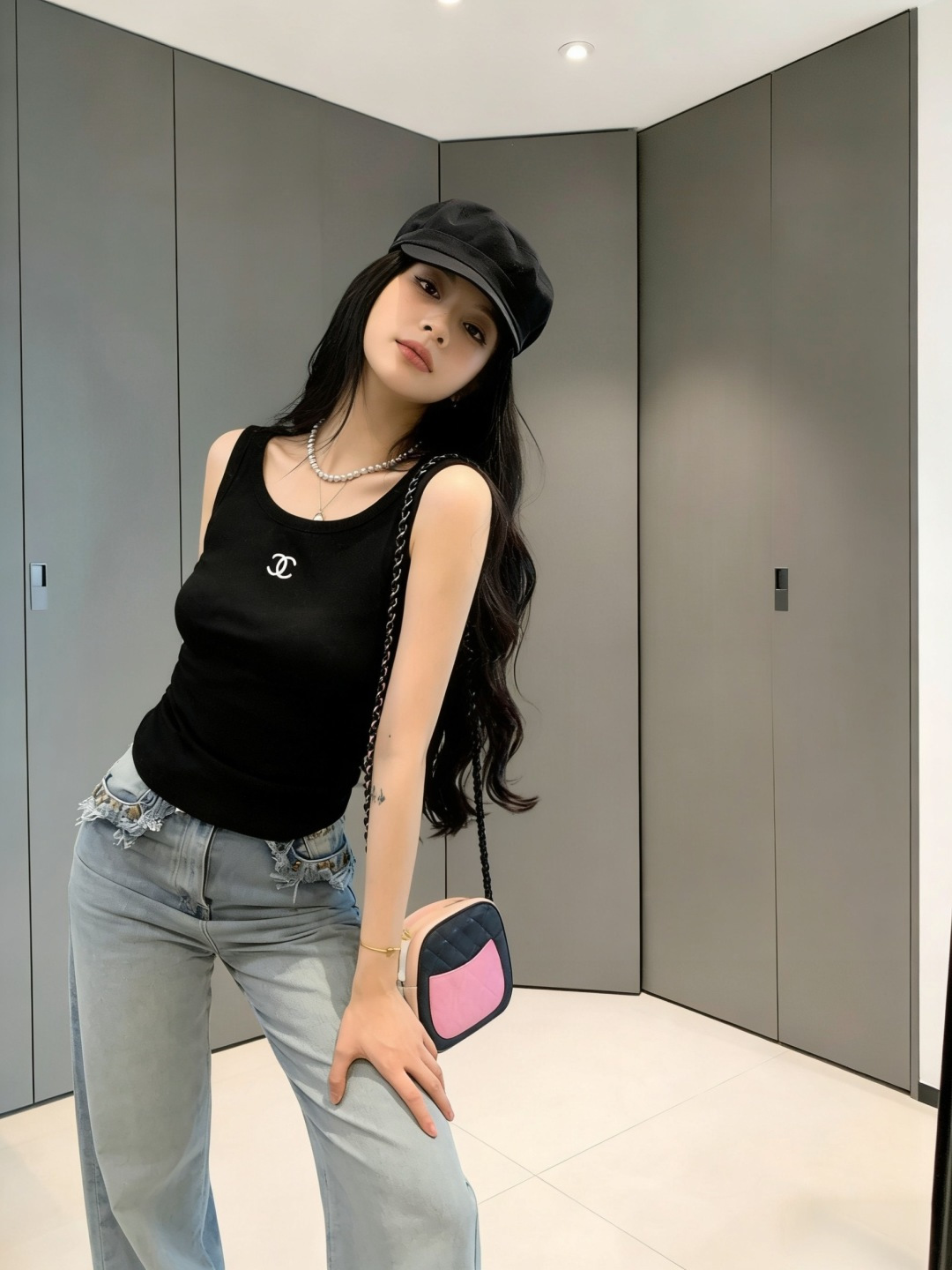 🖤🤍🤍 黑白灰控集合！经典双C | 螺纹显瘦 | 百搭王者夏天的快乐，是这件背心给的✨高品质定制 现货首