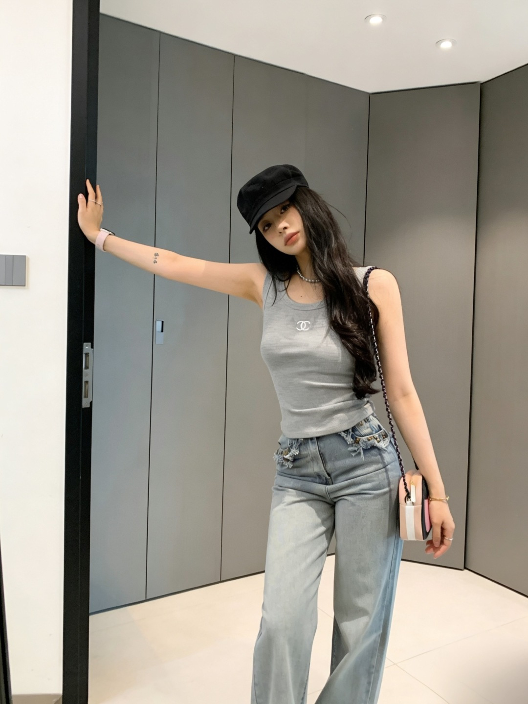 🖤🤍🤍 黑白灰控集合！经典双C | 螺纹显瘦 | 百搭王者夏天的快乐，是这件背心给的✨高品质定制 现货首