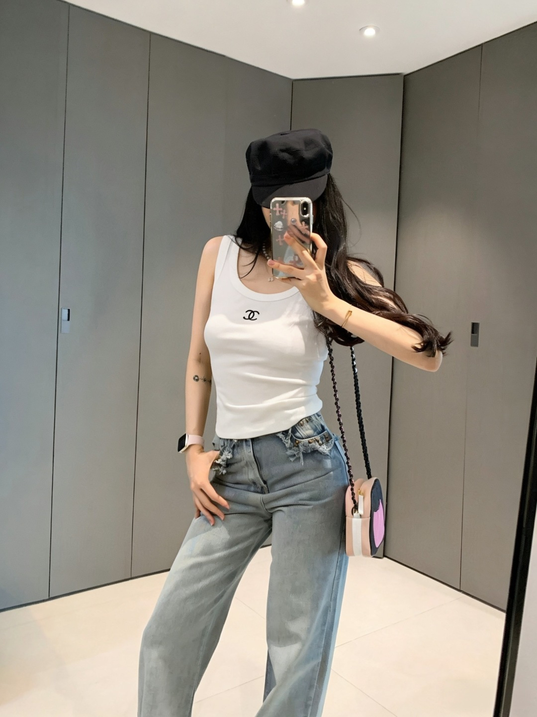 🖤🤍🤍 黑白灰控集合！经典双C | 螺纹显瘦 | 百搭王者夏天的快乐，是这件背心给的✨高品质定制 现货首