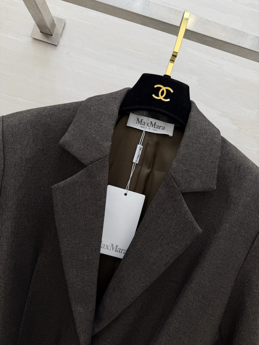 #MaxMar♡²⁶收腰腰带款气质西装外套 深咖灰调自带低饱和高级感 可拆卸宽腰带太绝了！一秒收腰掐出小