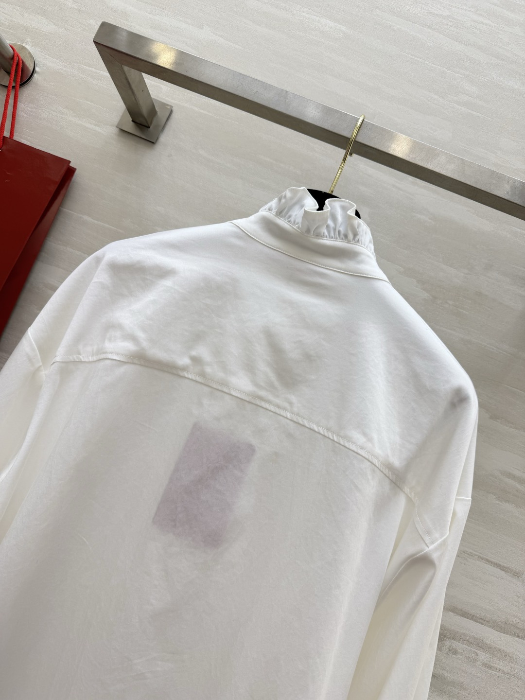 #Valentin♡²⁶立体花朵木耳领白衬衫 法式优雅手工立体花朵 木耳边立领设计 精致感拉满自带贵气大