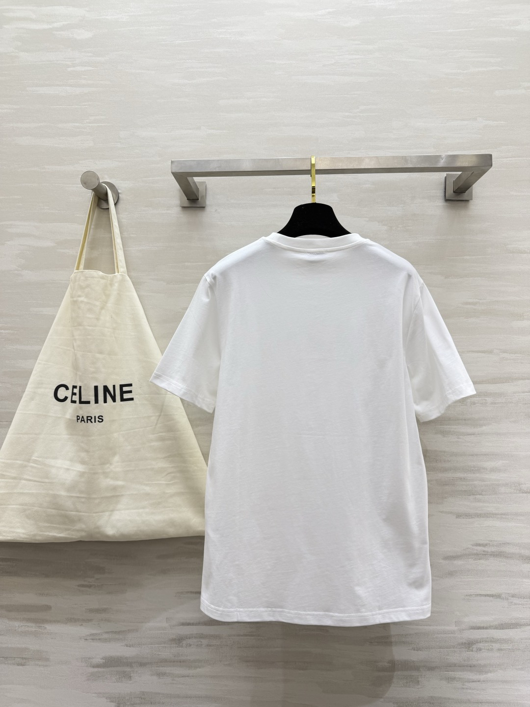 #CELIN♡²⁶ 水钻字母短袖T恤 手工水钻logo 高支棉亲肤透气 白T干净 黑T酷飒 高品质定制 