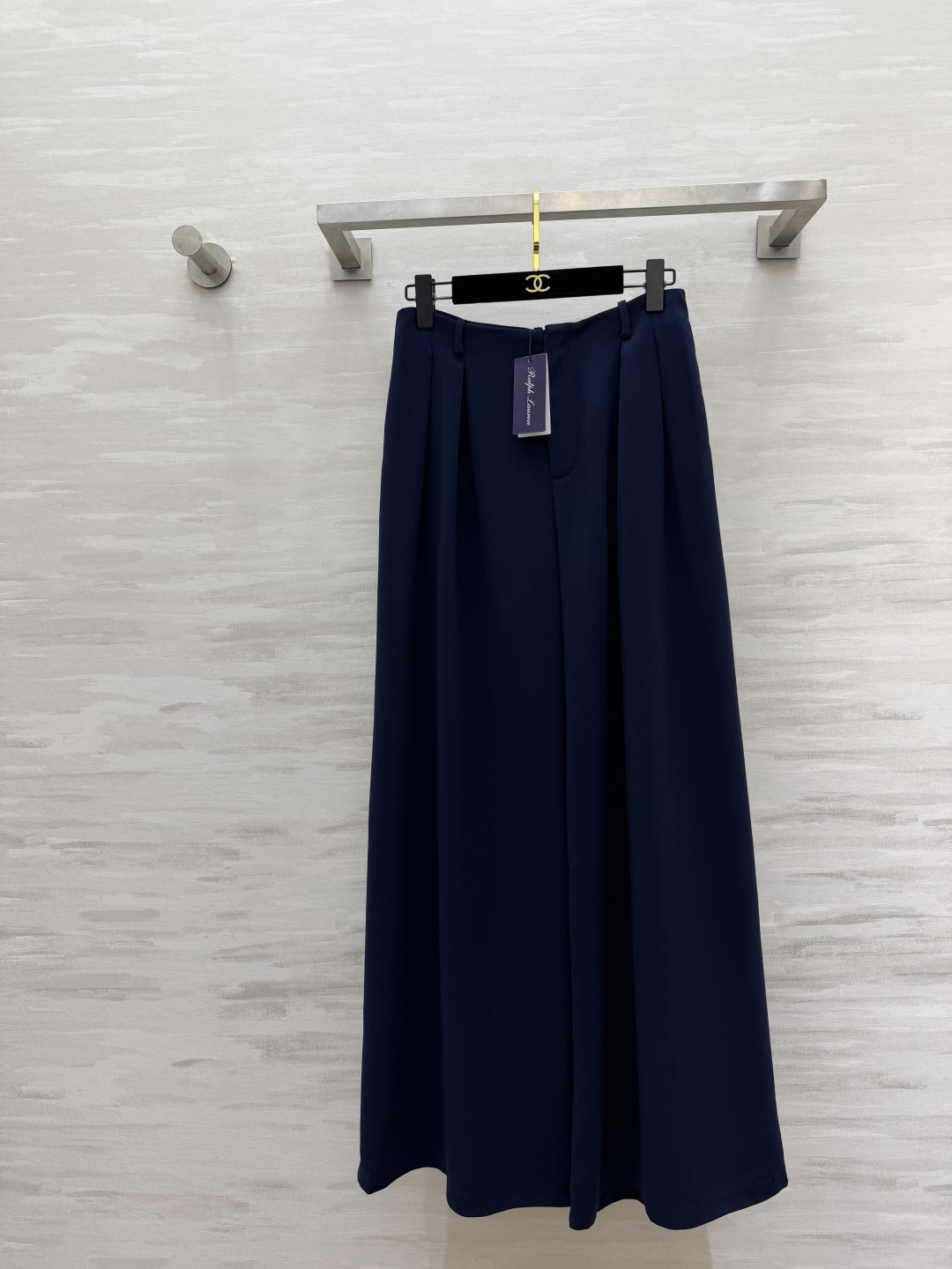 #RalphLaure²⁶ss紫标藏青阔腿西裤 老钱风穿搭天花板 定制面料 利落剪裁 百搭不挑人 高品质