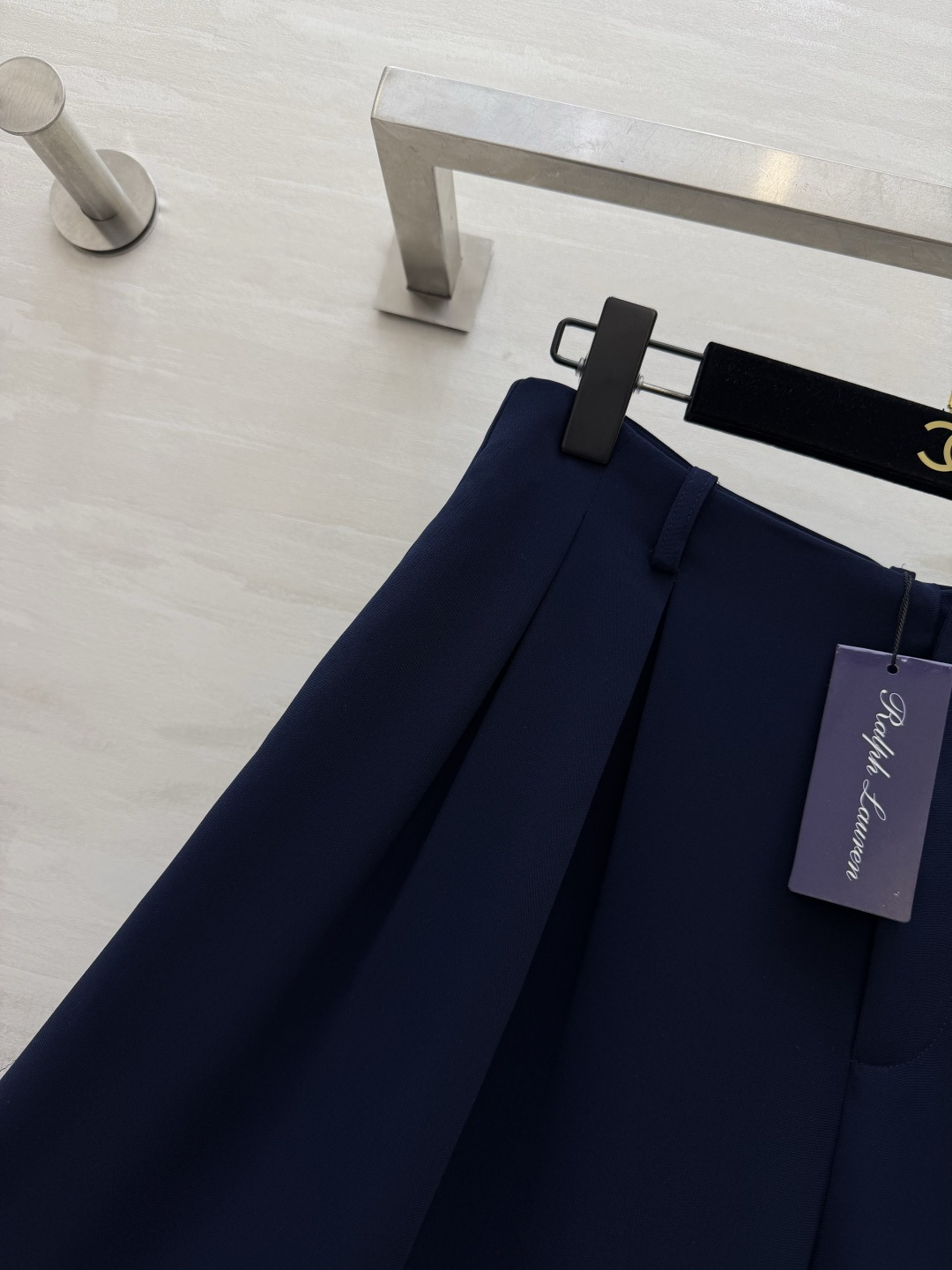 #RalphLaure²⁶ss紫标藏青阔腿西裤 老钱风穿搭天花板 定制面料 利落剪裁 百搭不挑人 高品质