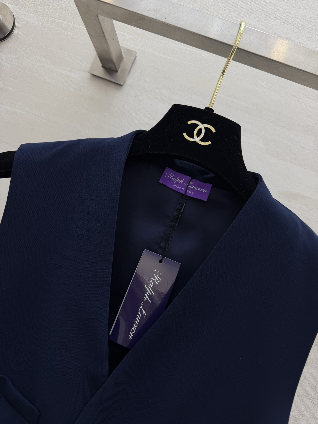 #RalphLaure²⁶ss紫标藏青西装马甲 老钱风穿搭天花板 定制面料 利落剪裁 百搭不挑人 高品质